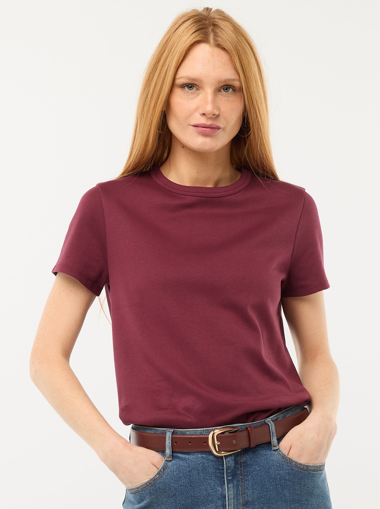 T-shirt en coton épais - Violet