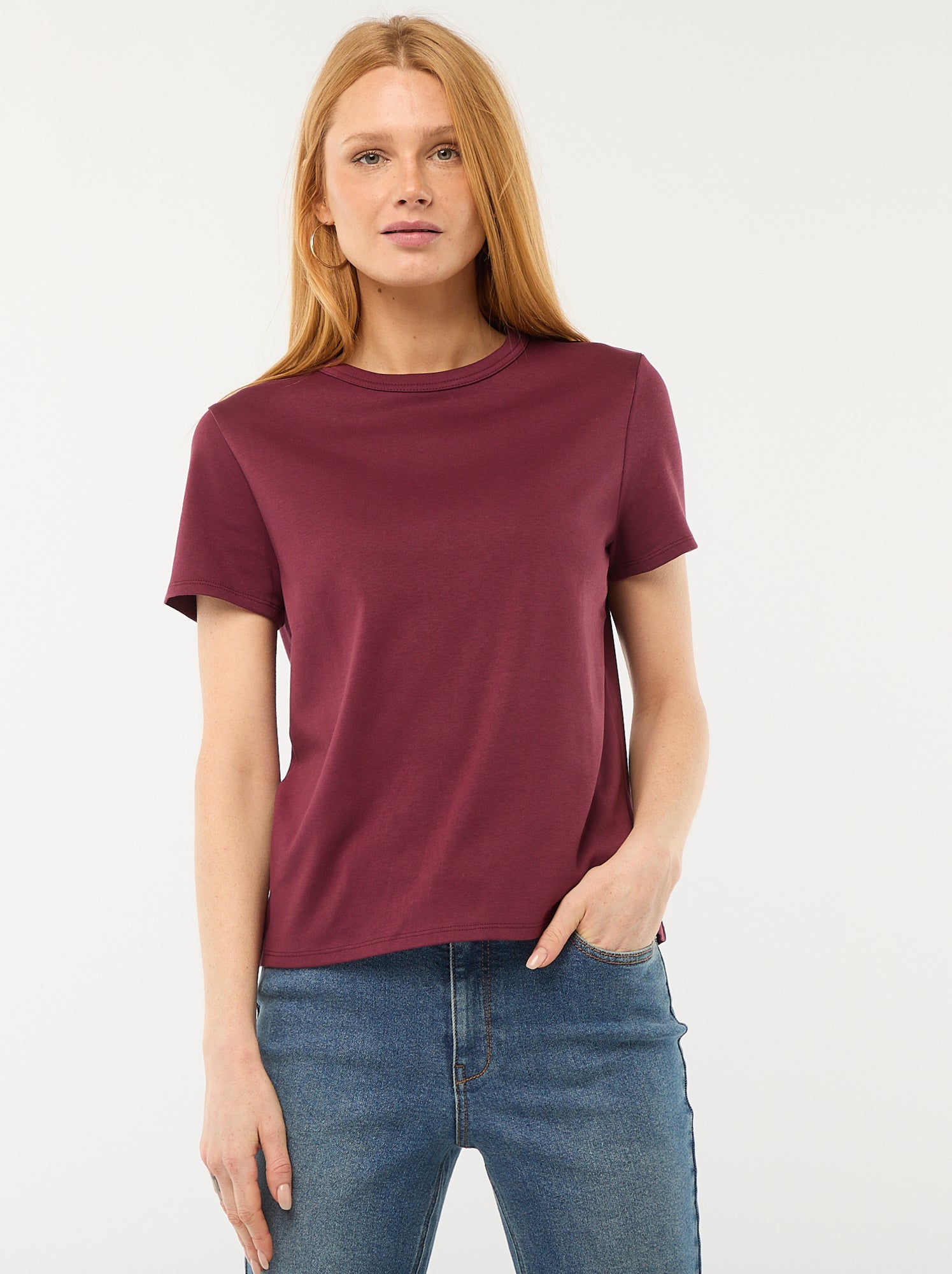 T-shirt en coton épais - Violet