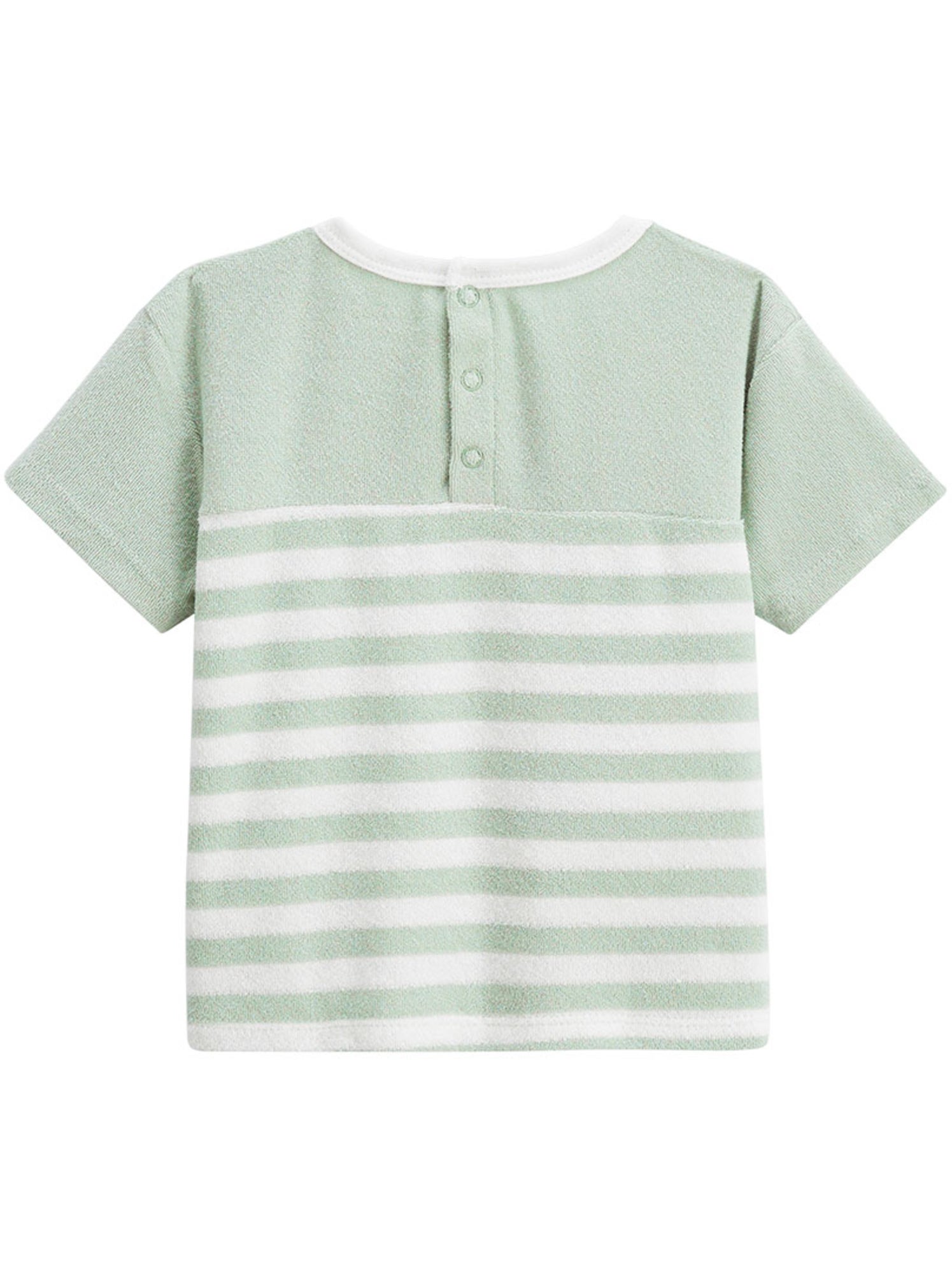 T-shirt en éponge crocro rigolo - Kaki