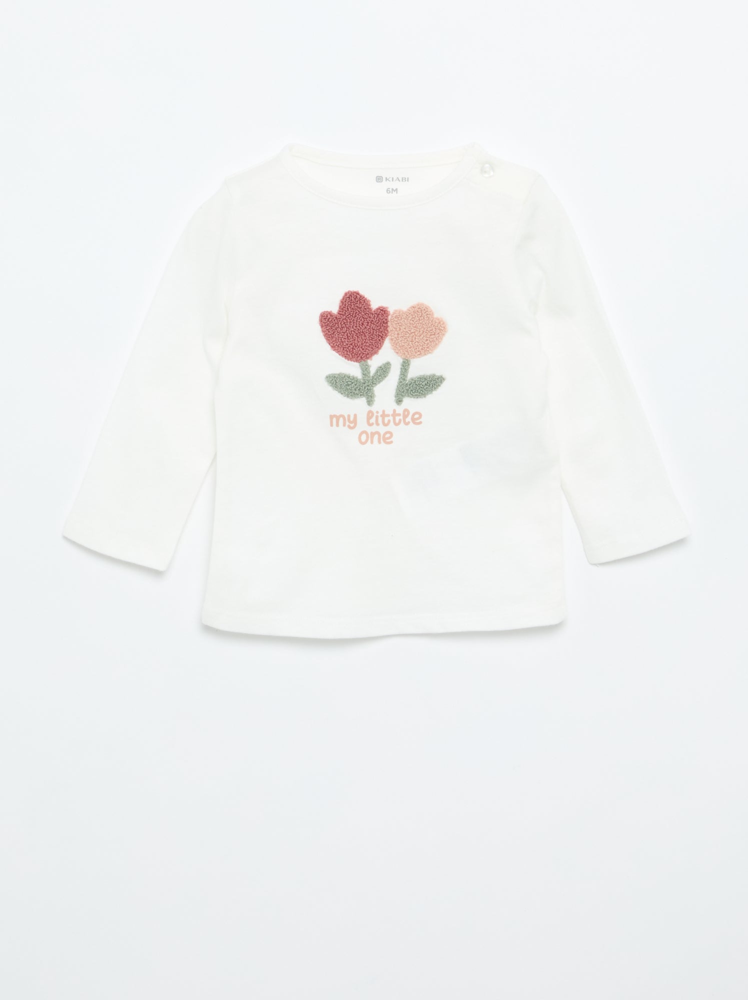 T-shirt en jersey à manches longues - Blanc (FXE06_1)