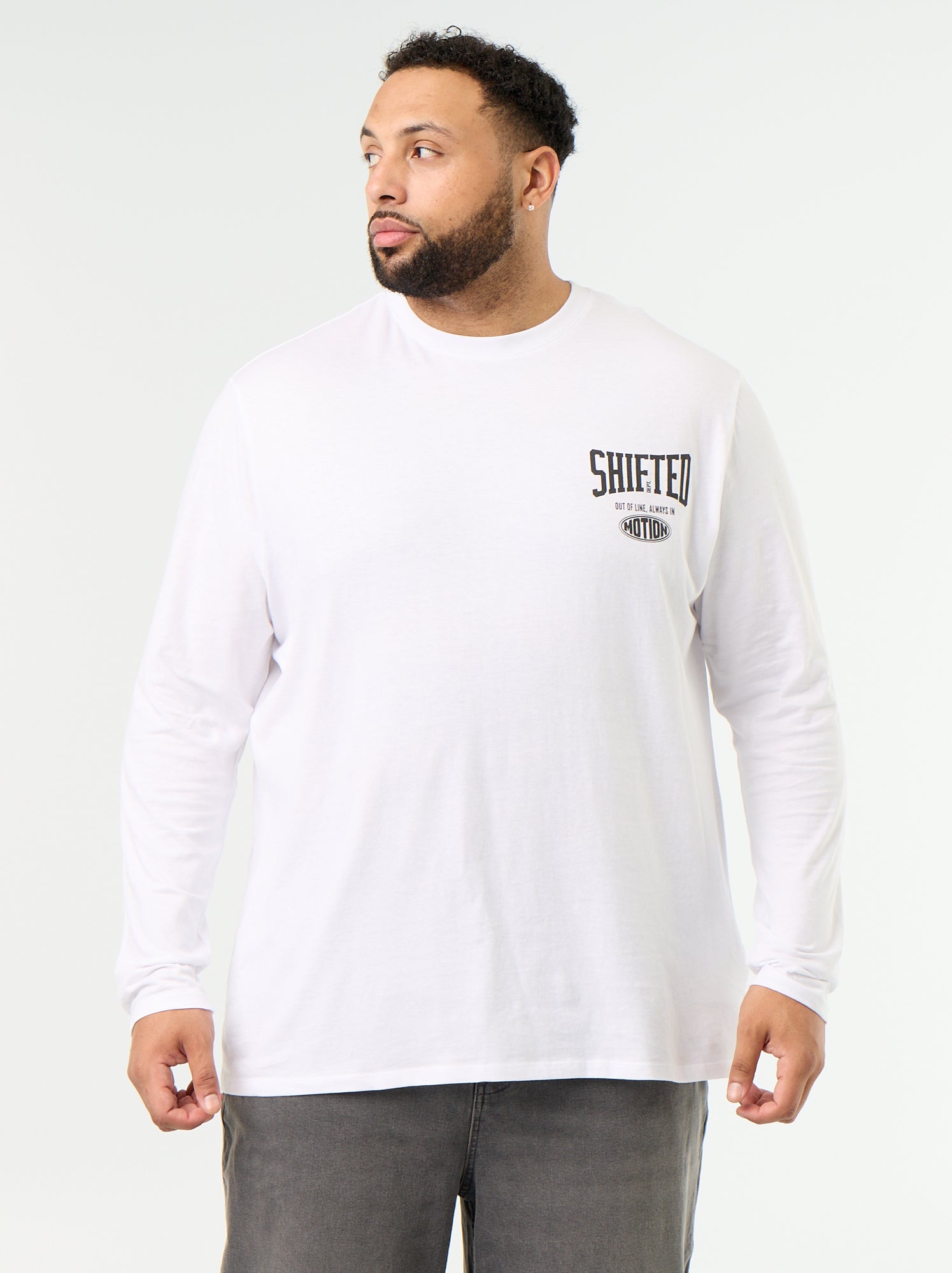 T-shirt en jersey à manches longues - Blanc