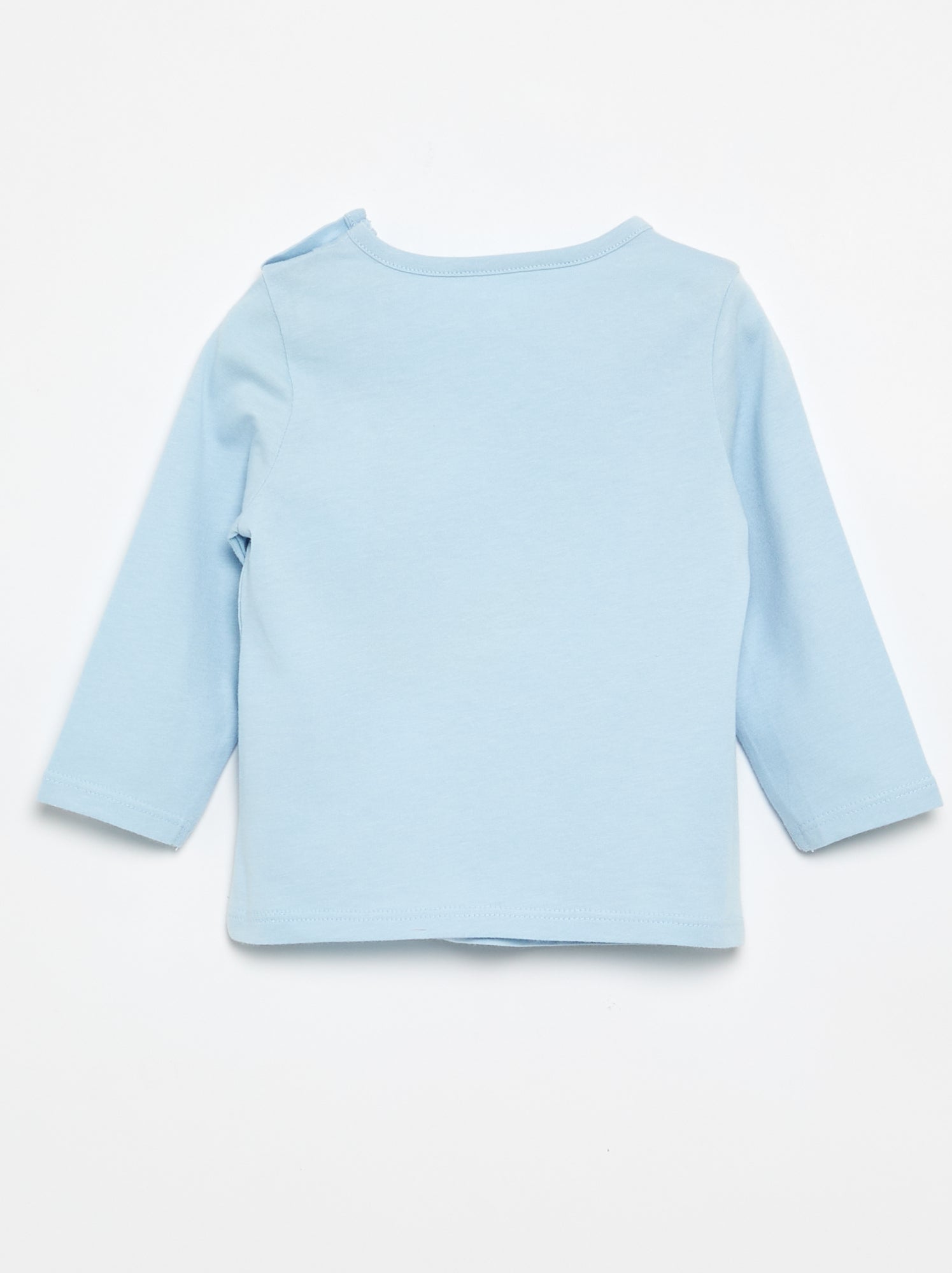 T-shirt en jersey à manches longues - Bleu