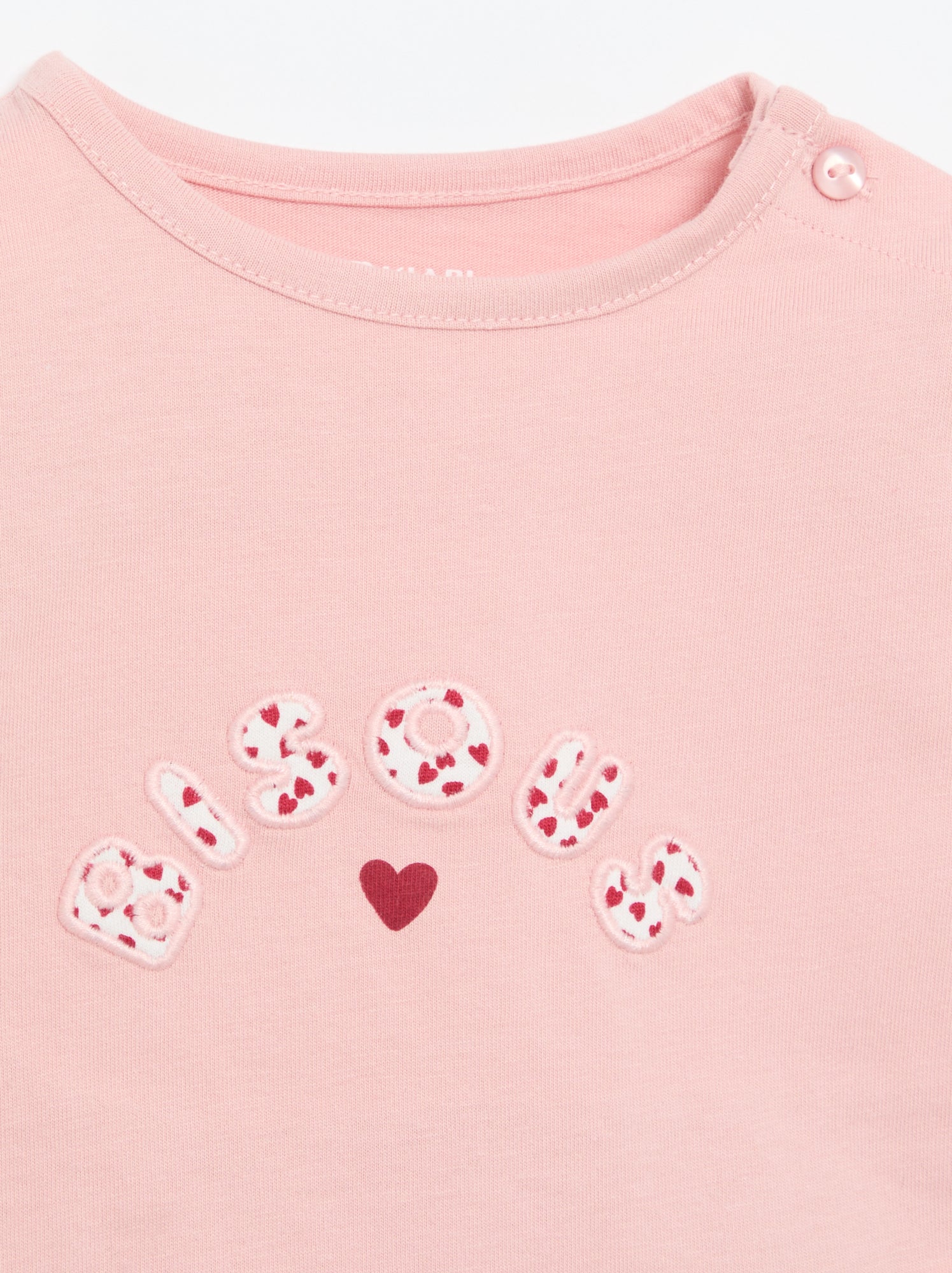 T-shirt en jersey à manches longues - Rose
