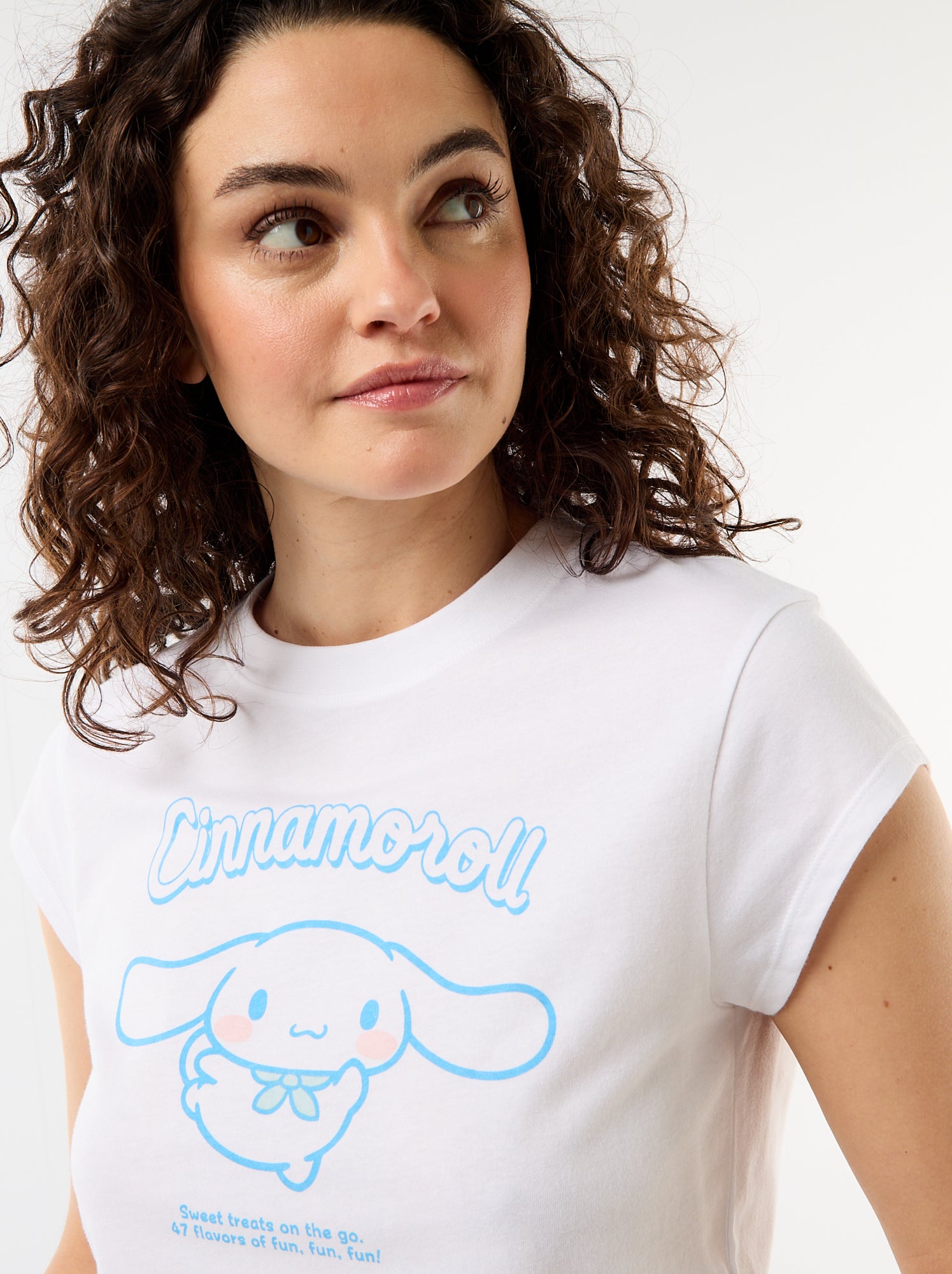T-shirt en jersey 'Hello Kitty' à manches courtes - Blanc