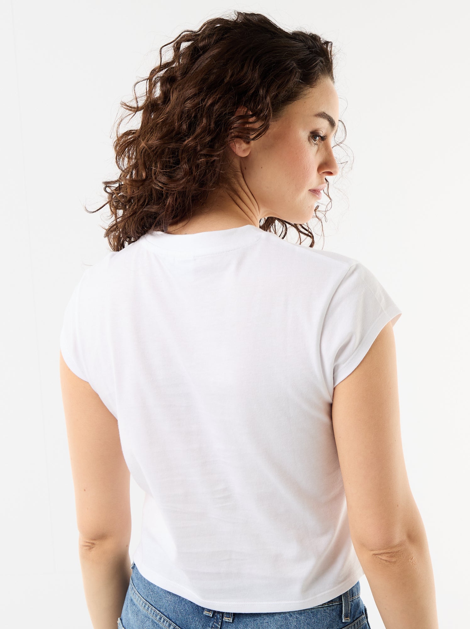 T-shirt en jersey 'Hello Kitty' à manches courtes - Blanc