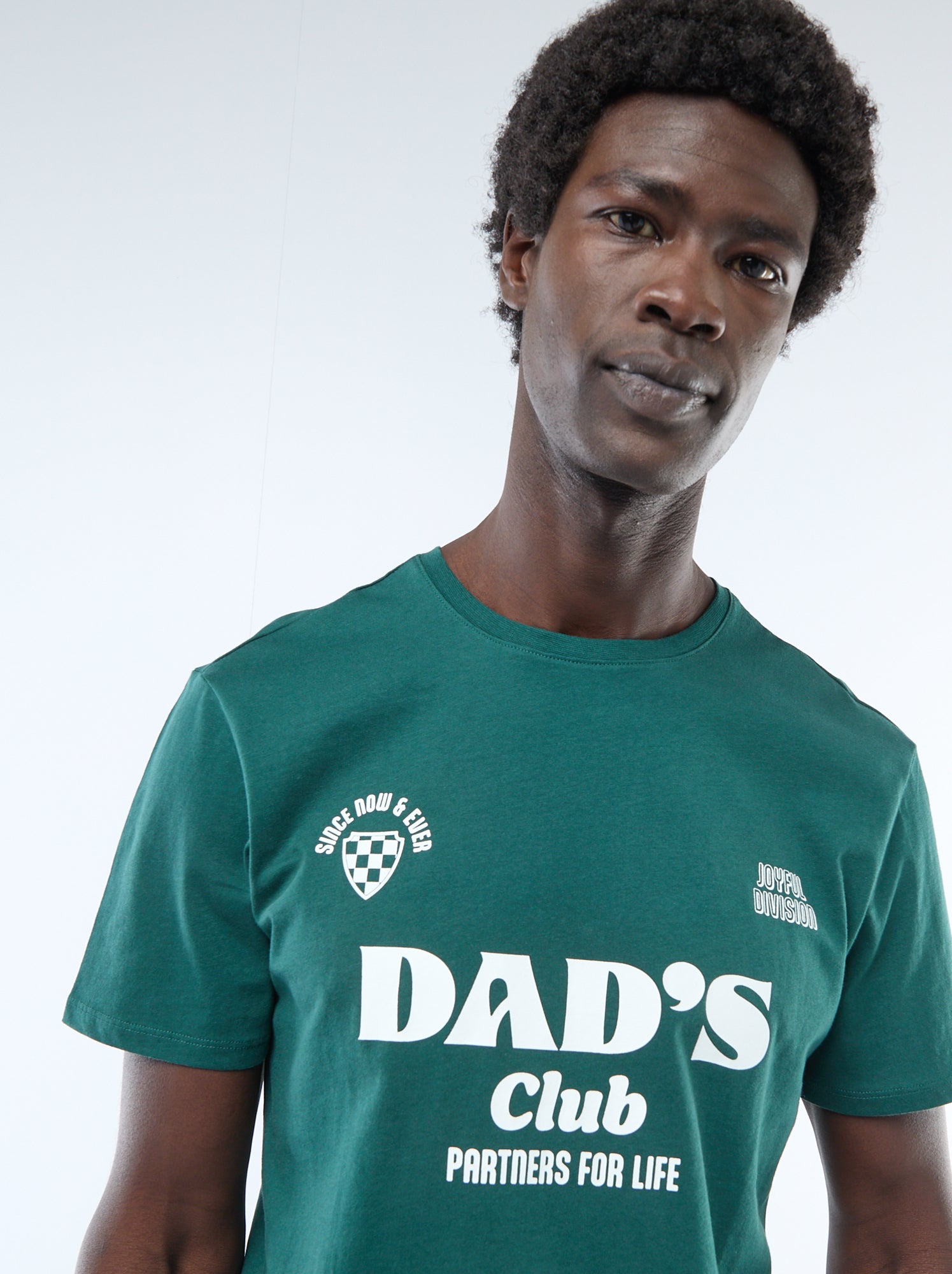 T-shirt en jersey manches courtes imprimé recto/verso - Vert