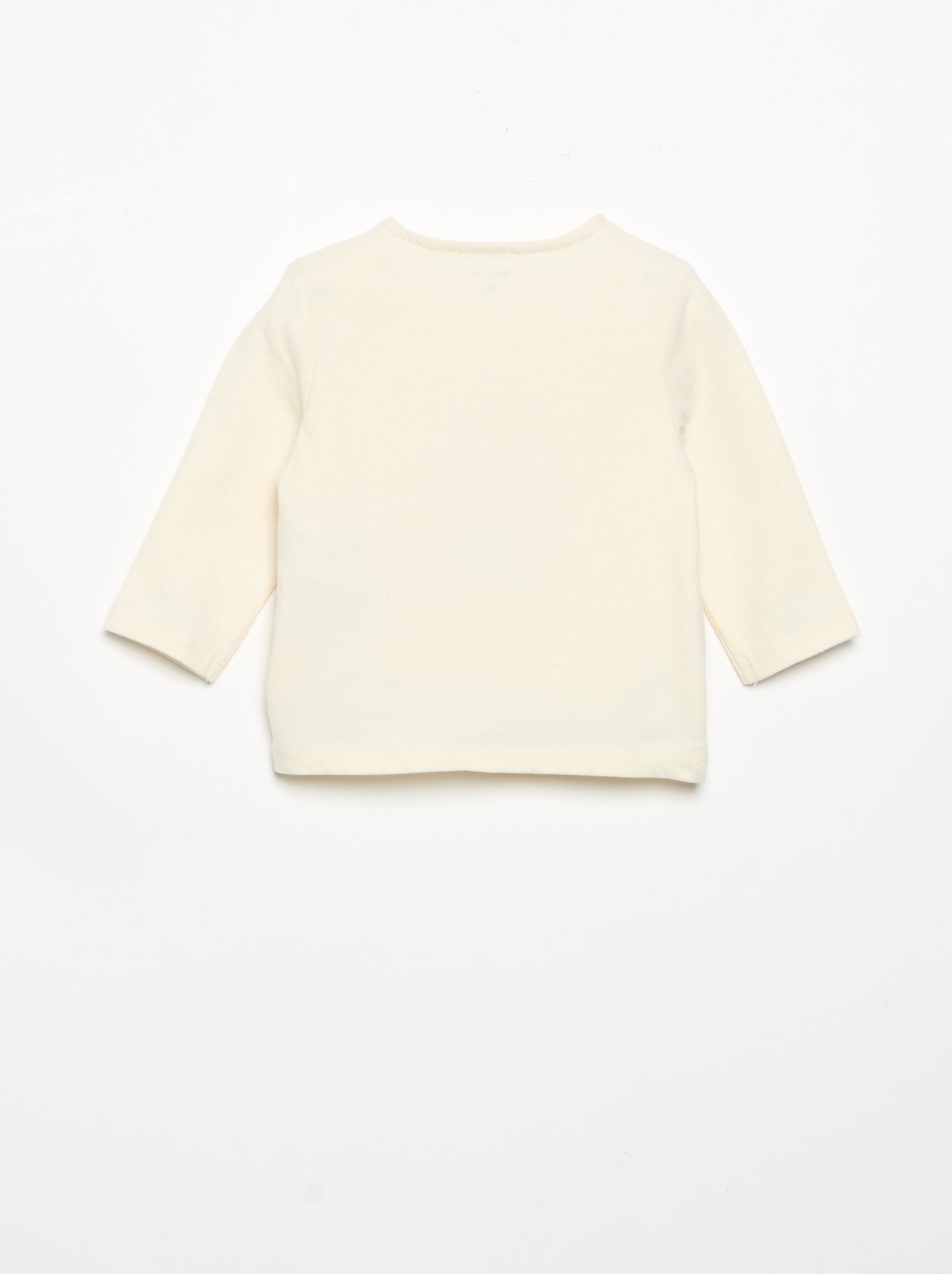 T-shirt en jersey manches longues - Blanc