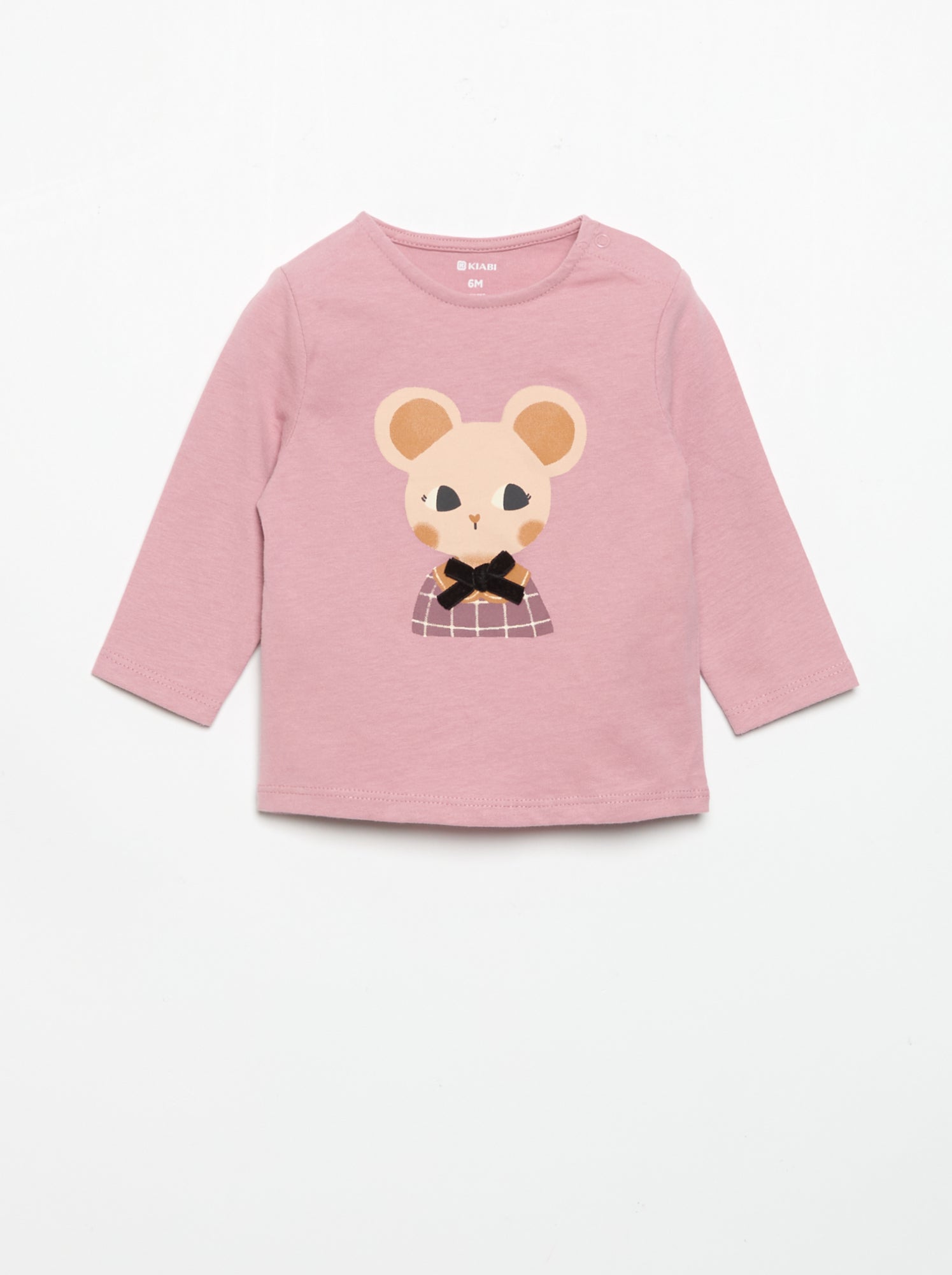 T-shirt en jersey manches longues - Violet