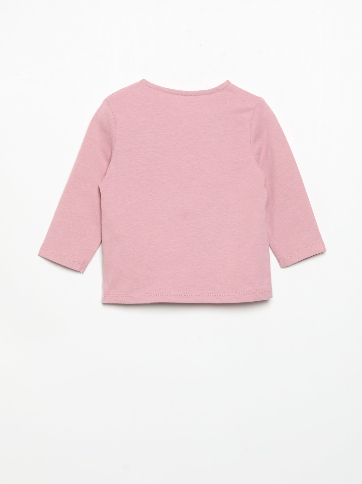 T-shirt en jersey manches longues - Violet