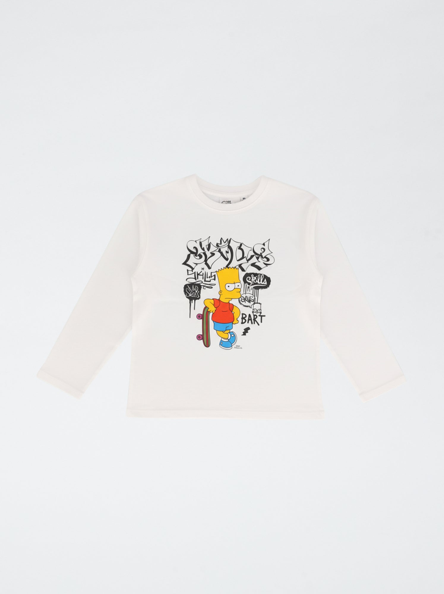 T-shirt en jersey 'SImpson' 'Bart' - Blanc