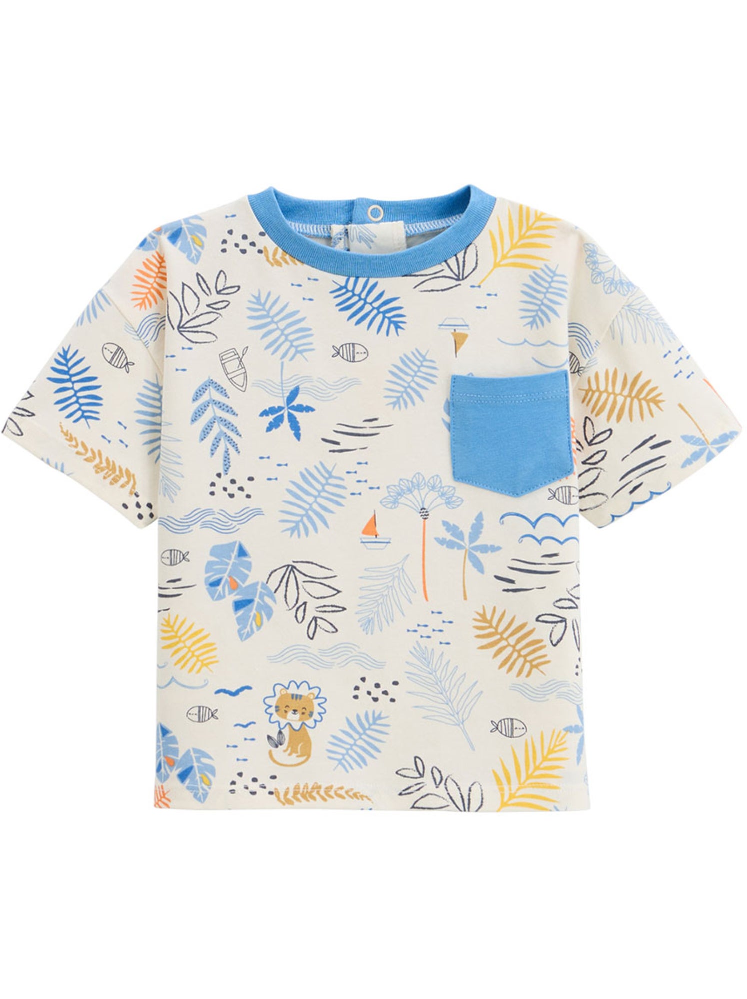 T-shirt enfant biscarosse - Bleu