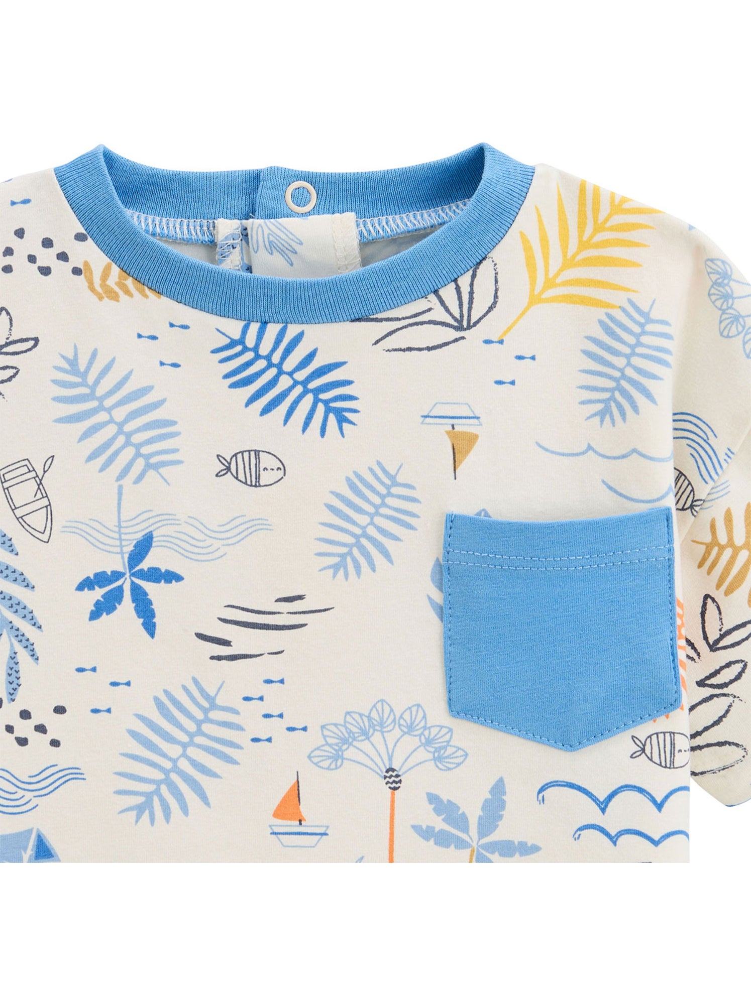 T-shirt enfant biscarosse - Bleu