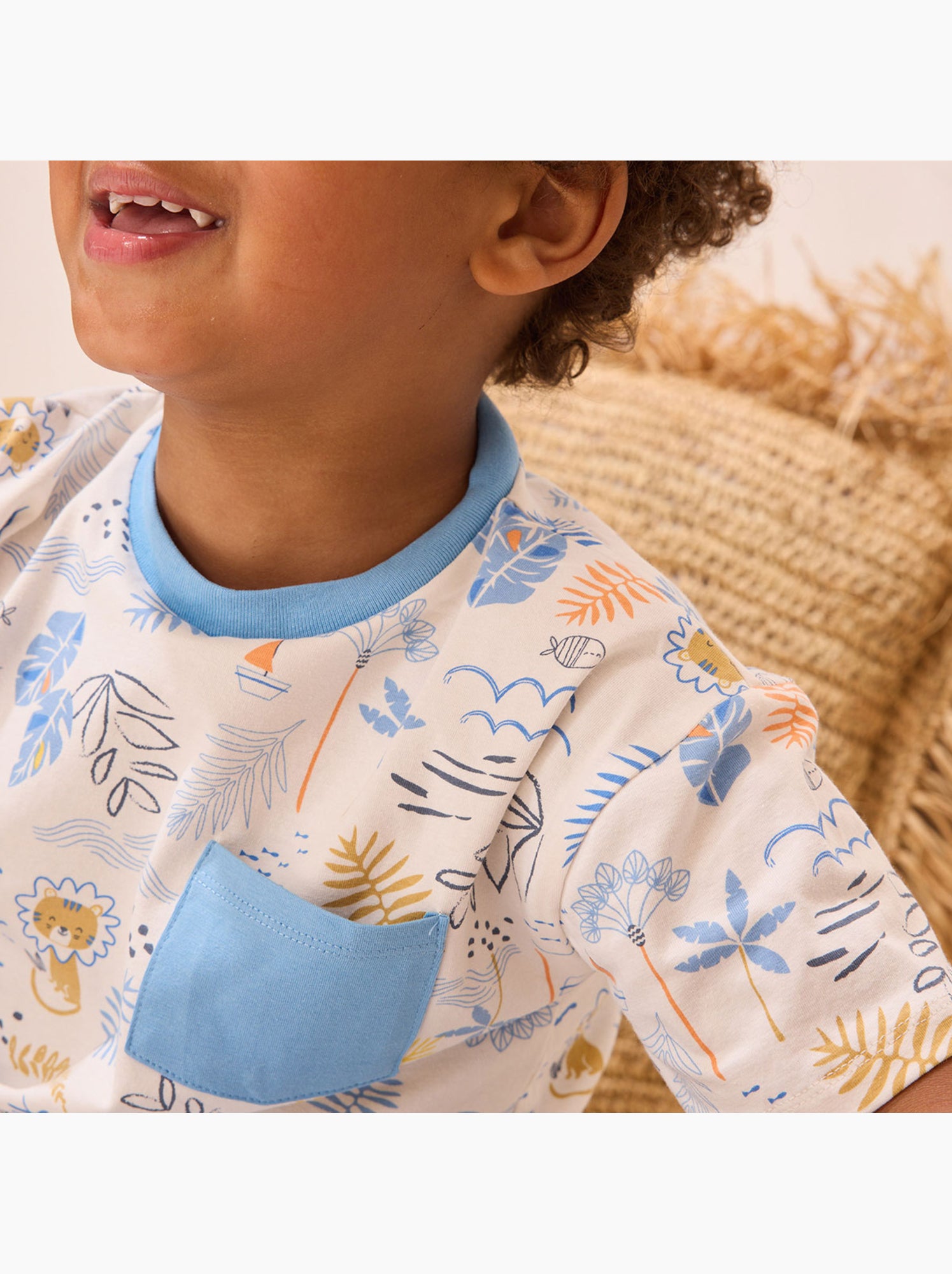 T-shirt enfant biscarosse - Bleu
