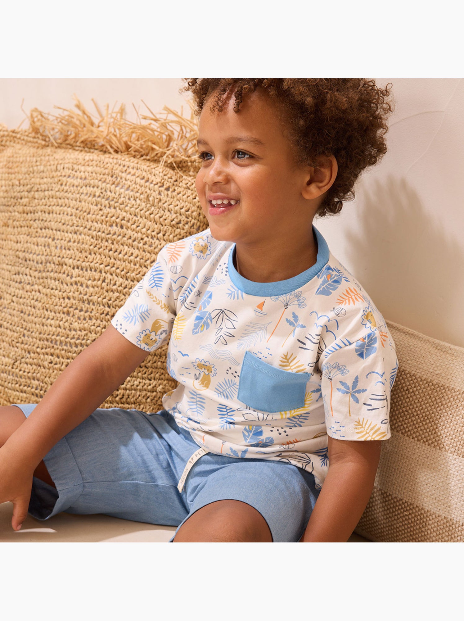 T-shirt enfant biscarosse - Bleu