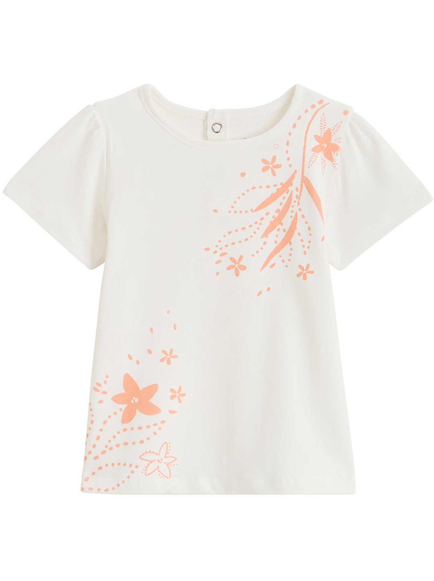 T-shirt enfant manches courtes anaelle - Ecru