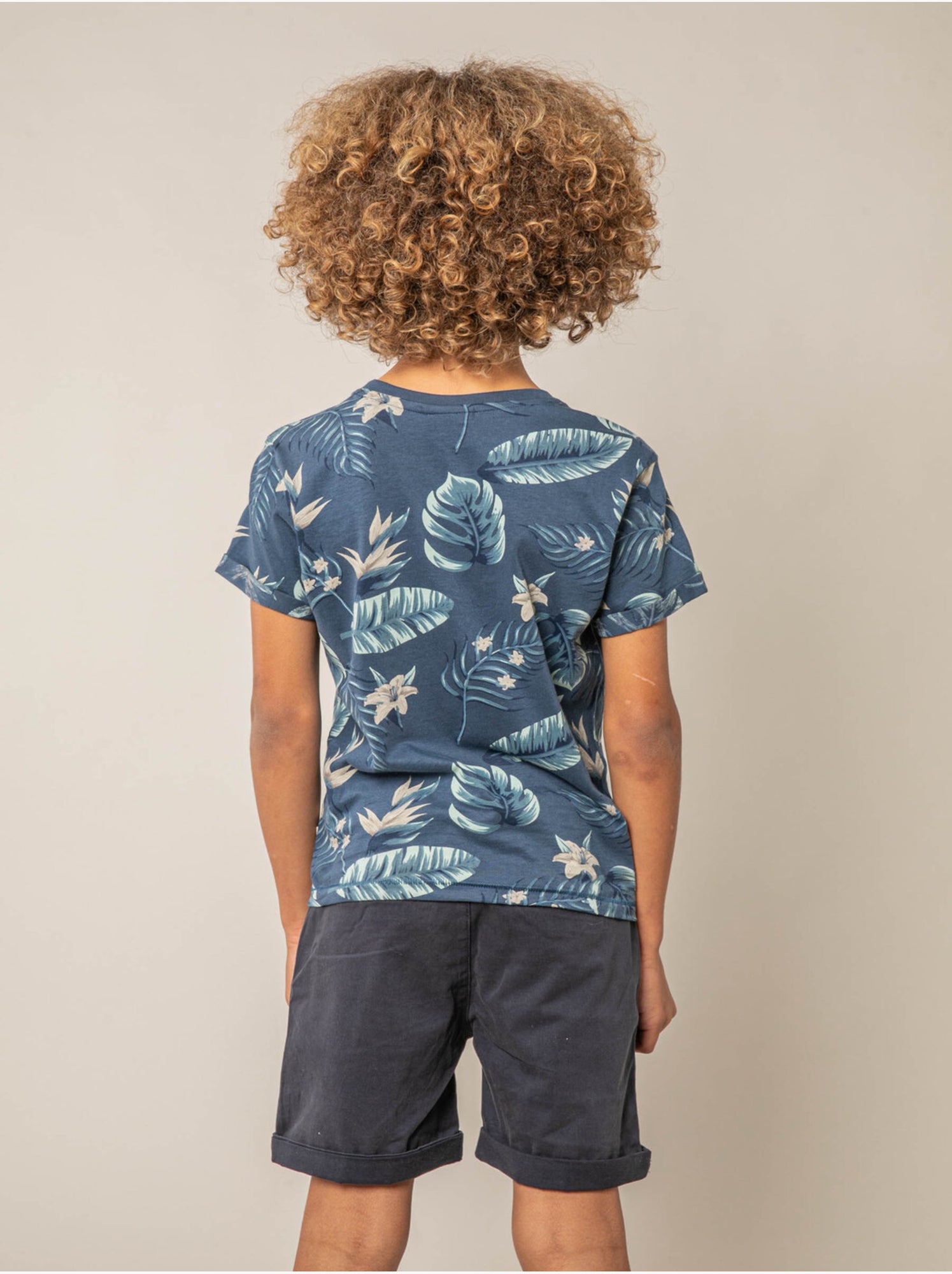 T-shirt garçon coton 'deeluxe' - Bleu foncé