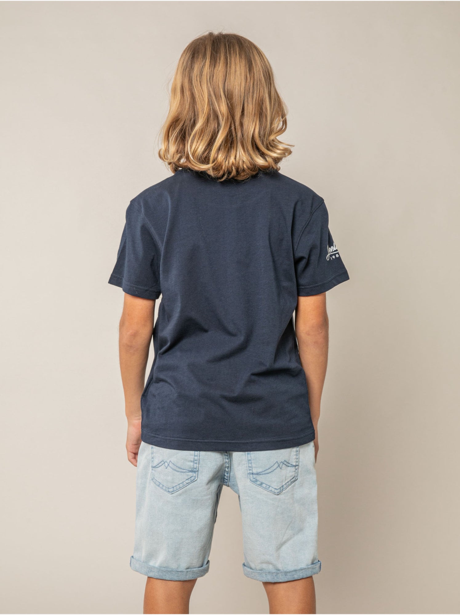 T-shirt garçon coton 'deeluxe' - Bleu marine