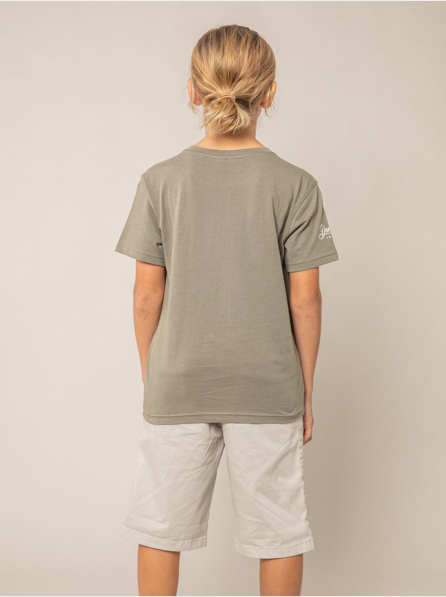 T-shirt garçon coton 'deeluxe' - Vert kaki clair