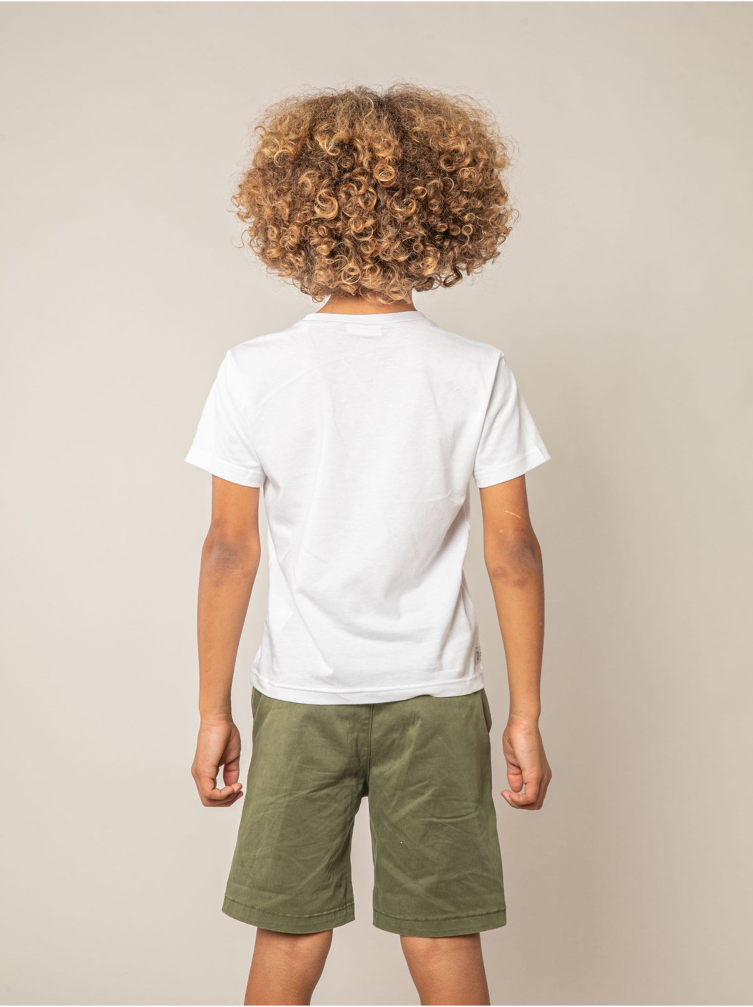 T-shirt garçon en coton 'deeluxe' - Blanc