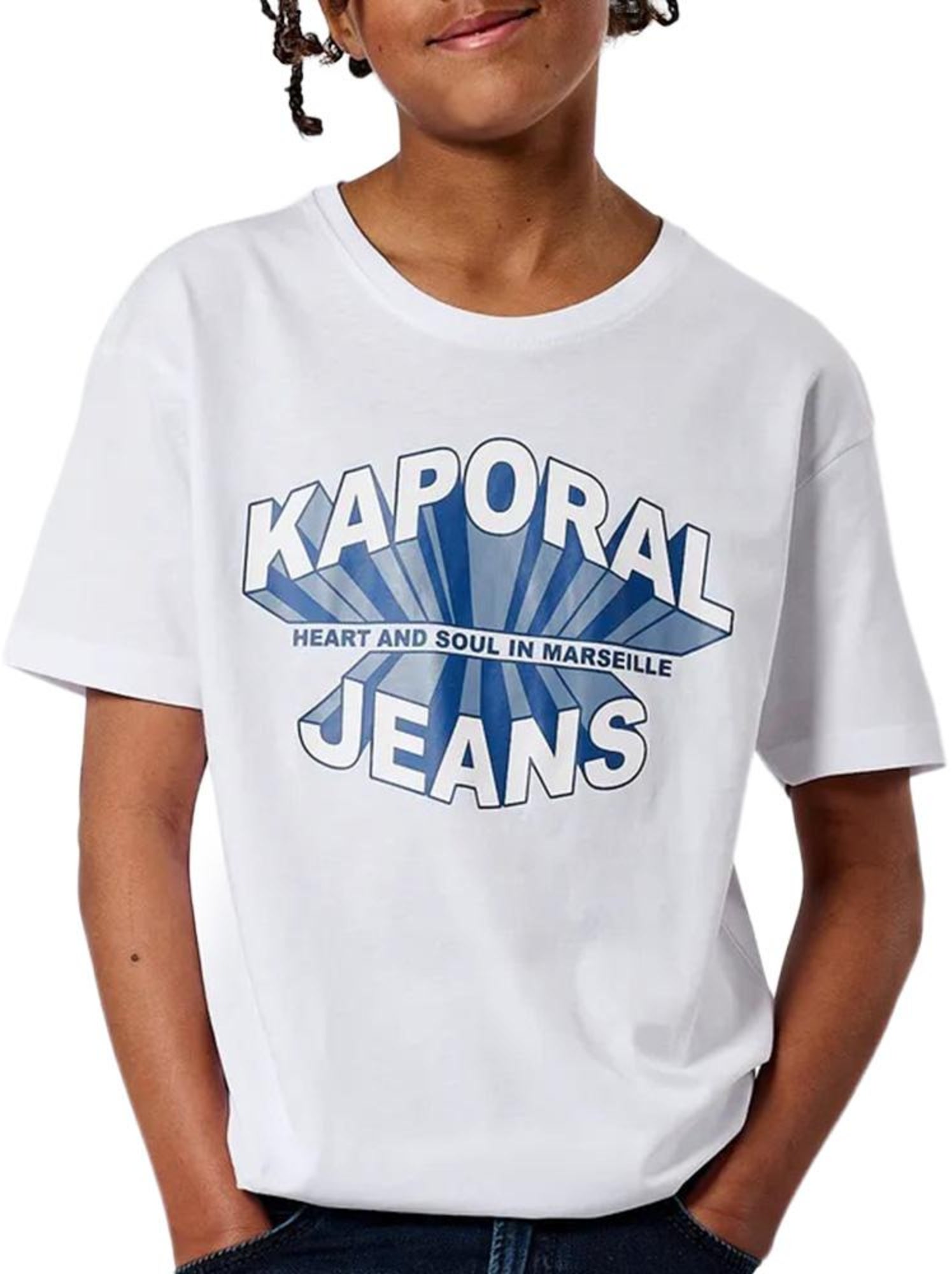 T-shirt garçon kaporal - Blanc