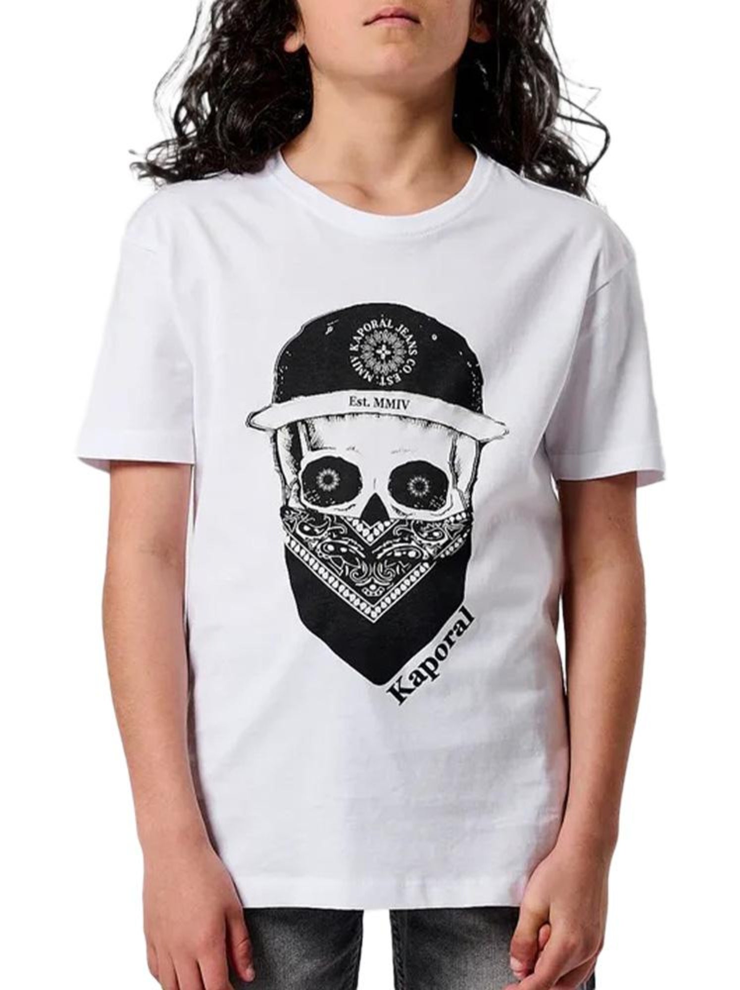 T-shirt garçon kaporal - Blanc