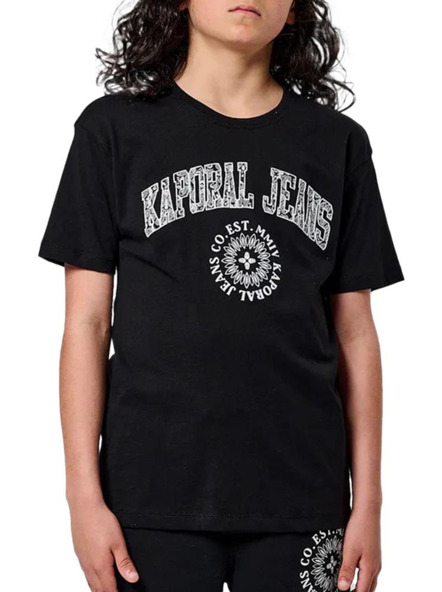 T-shirt garçon kaporal - Noir