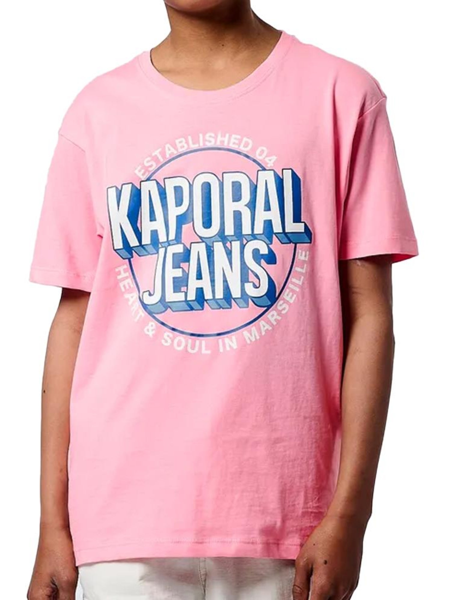 T-shirt garçon kaporal - Rose