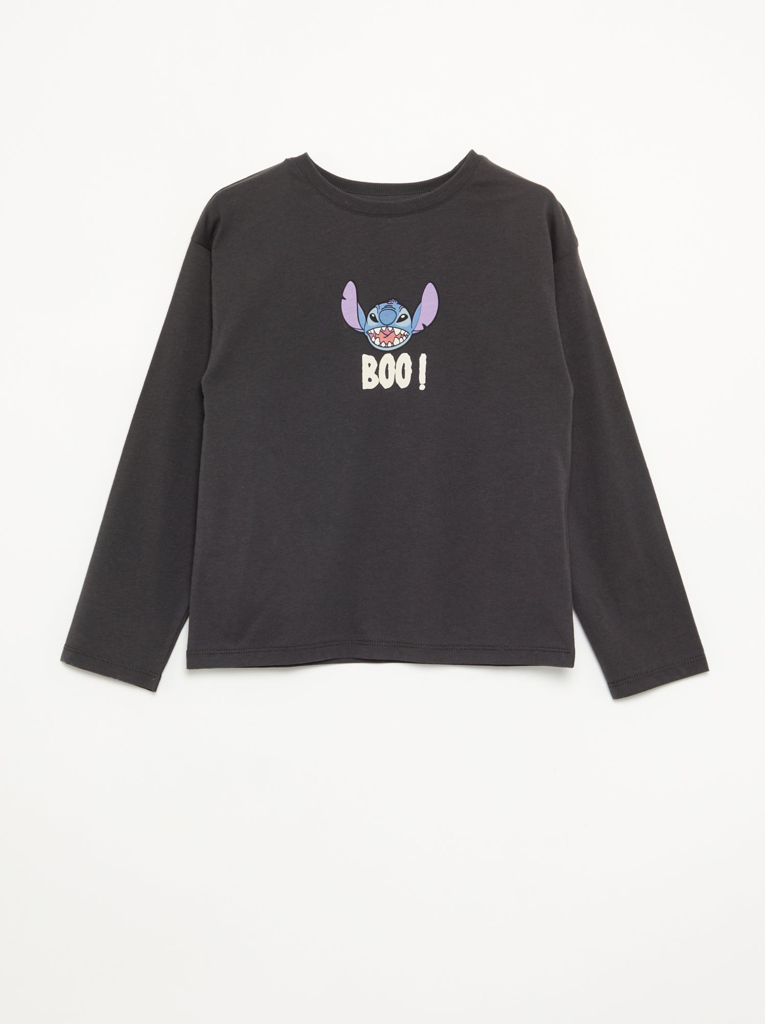 T-shirt 'Halloween' 'Disney' 'Stitch' - Noir