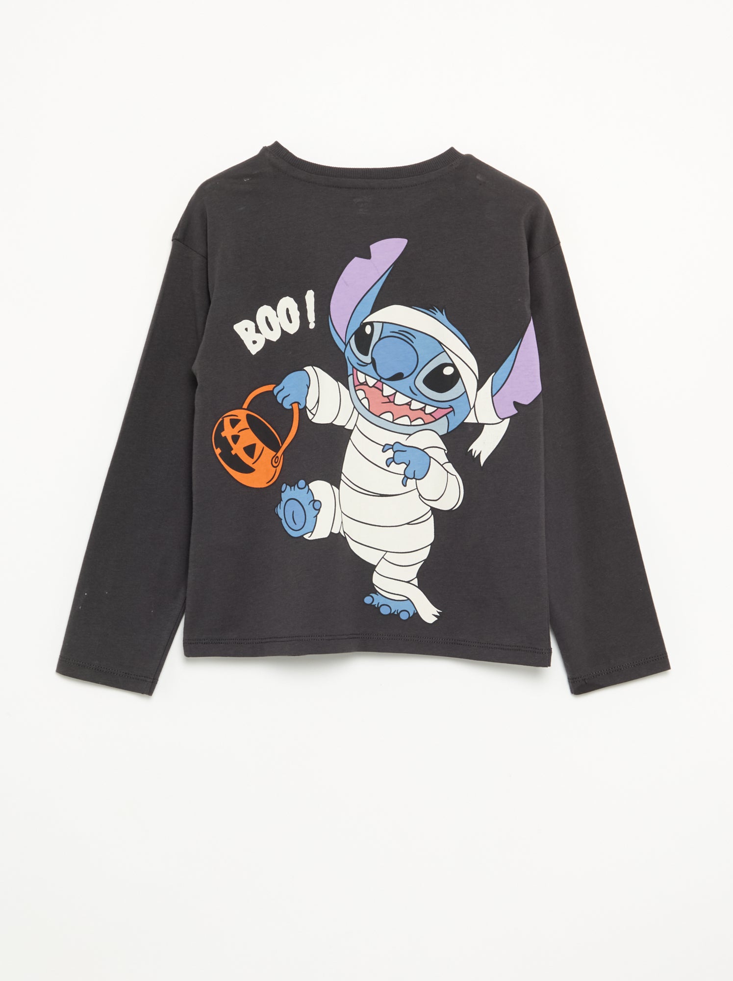 T-shirt 'Halloween' 'Disney' 'Stitch' - Noir