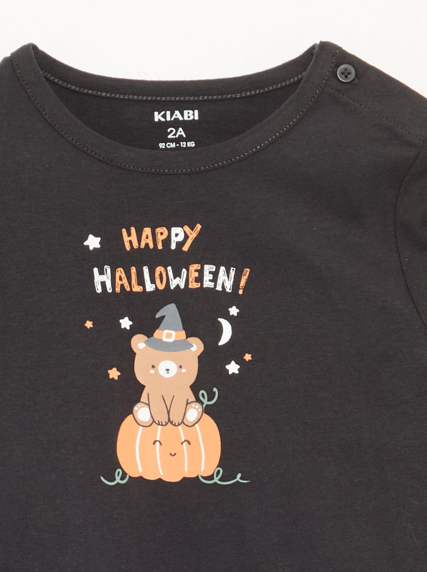 T-shirt 'Halloween' manches longues - Gris