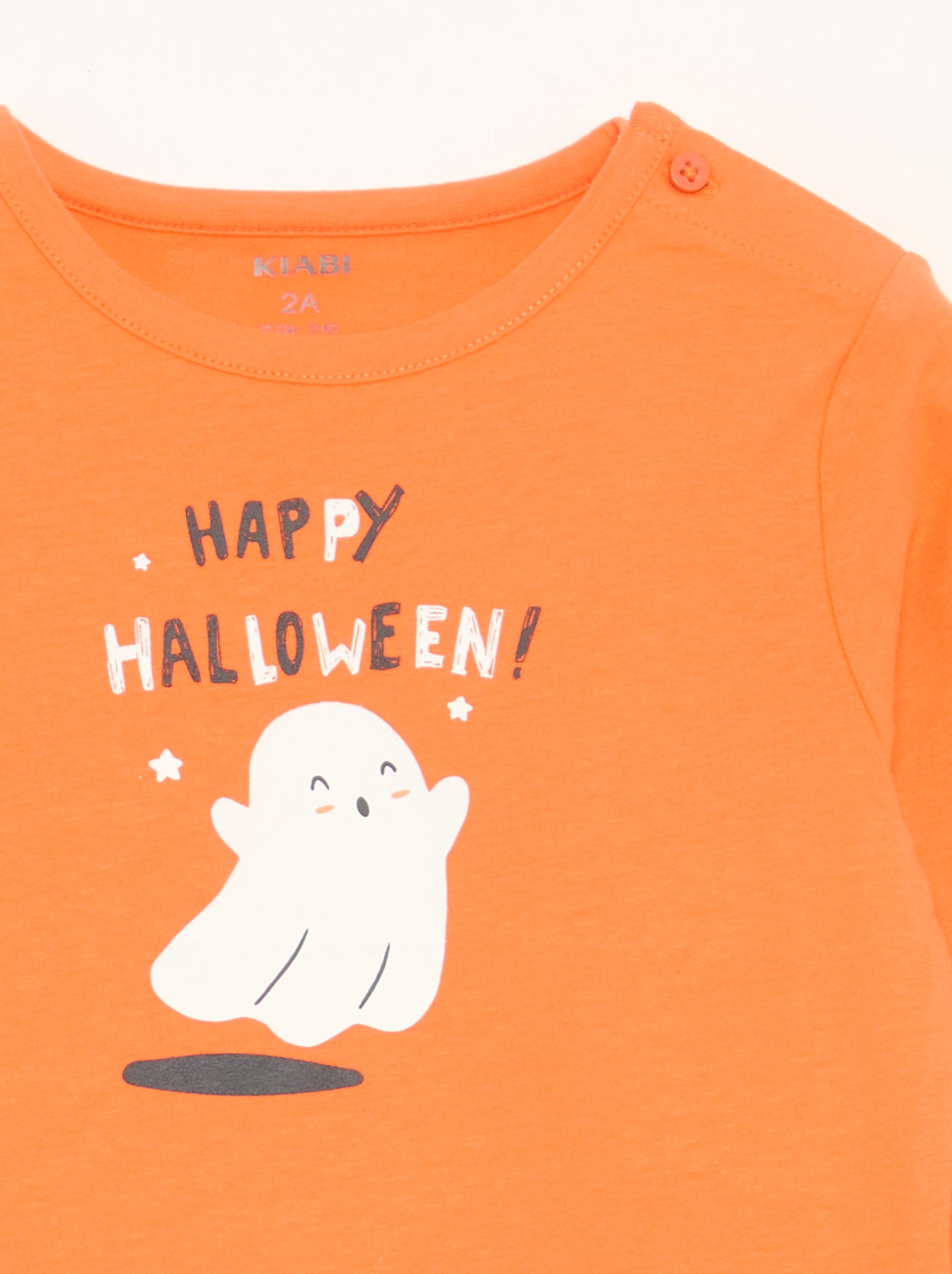 T-shirt 'Halloween' manches longues - Orange