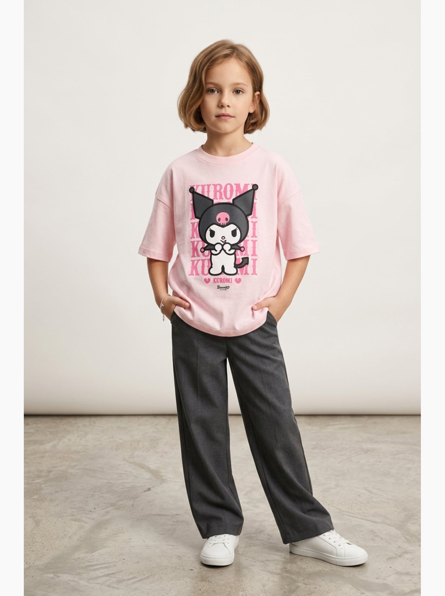 T-Shirt Hello Kitty | Licence Officielle - Rose