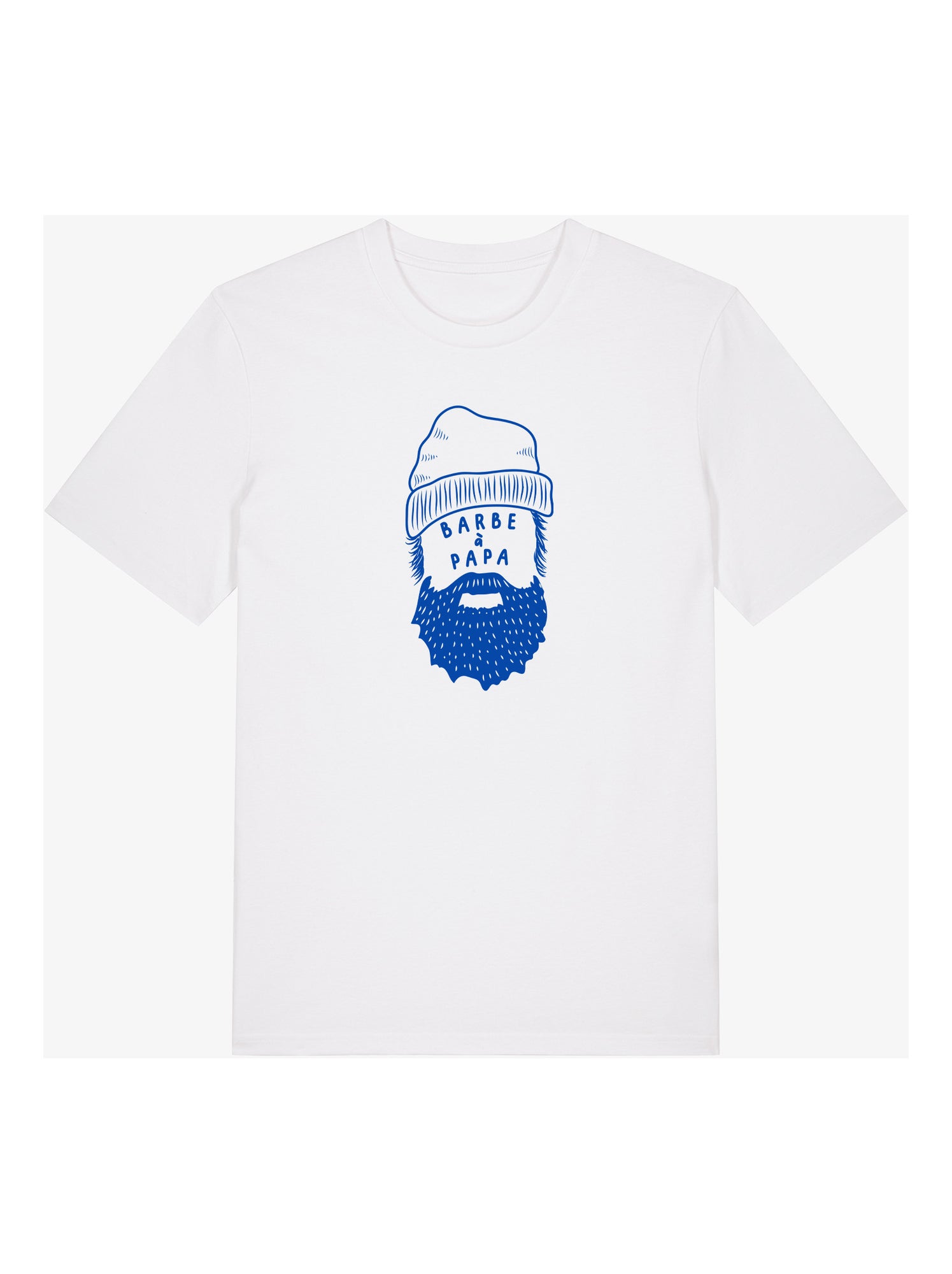 T-shirt Homme - BARBE À PAPA - Blanc