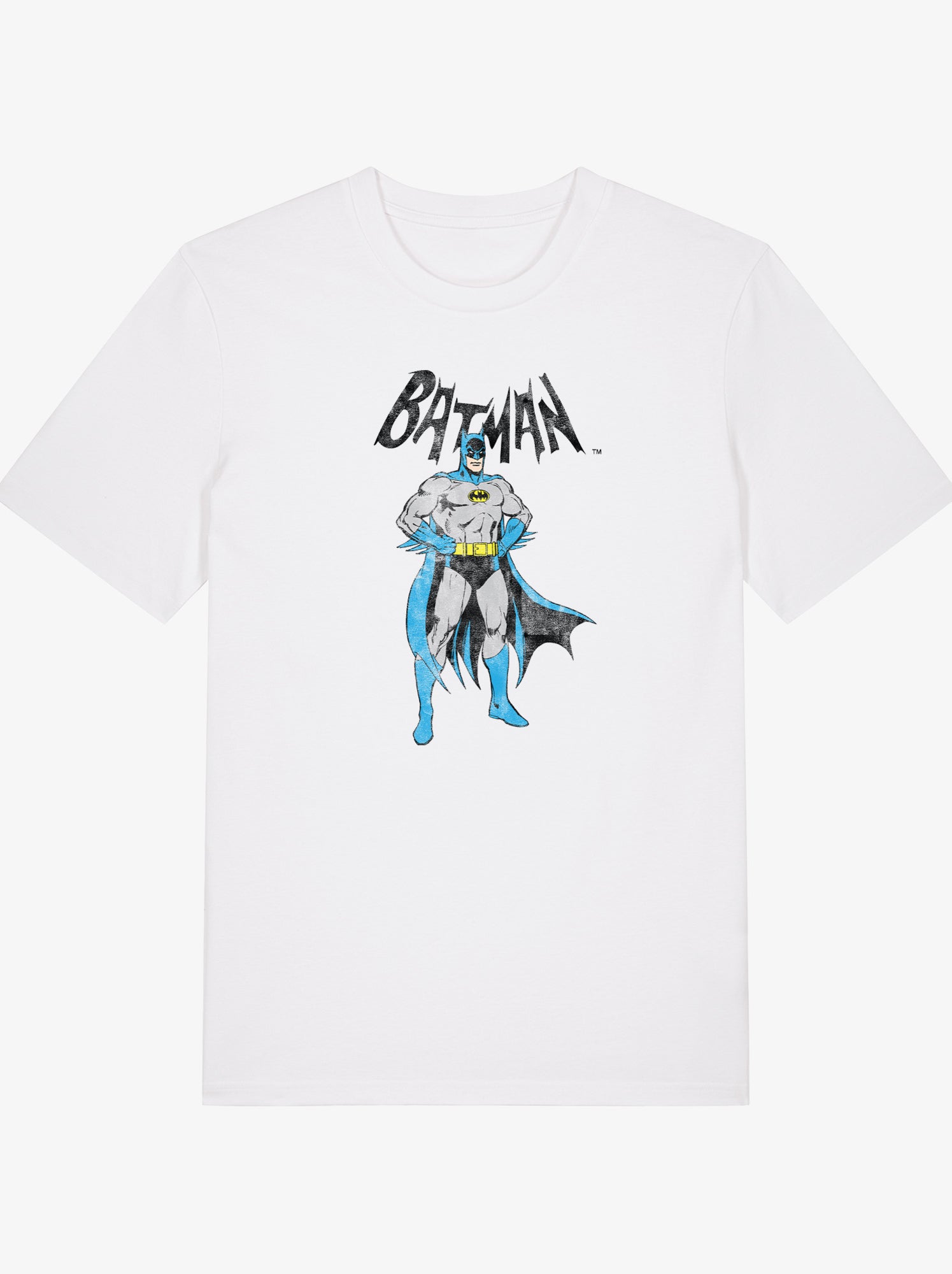 T-shirt Homme - BATMAN GREY & BLUE - Blanc