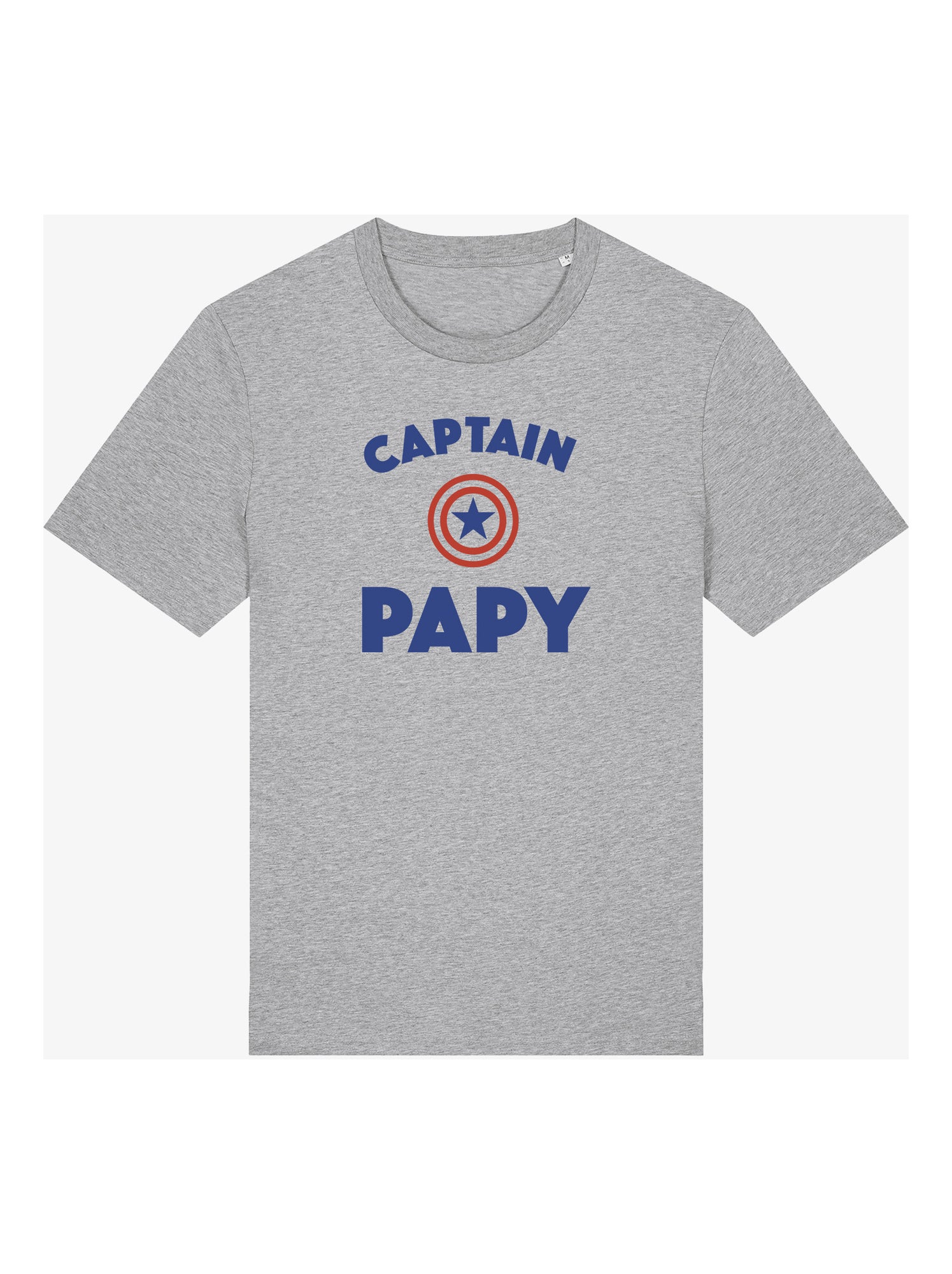 T-shirt Homme - CAPTAIN PAPY - Gris chiné