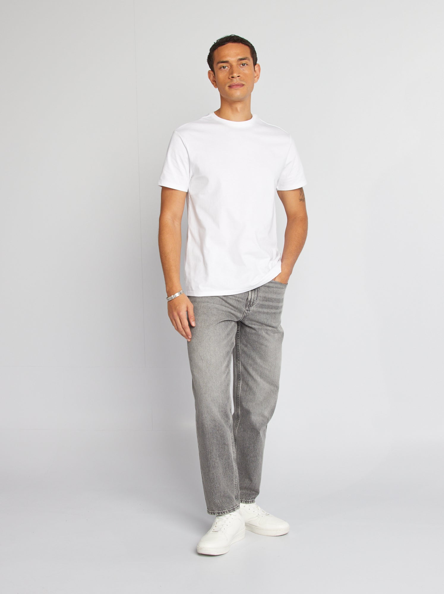 T-shirt à col rond en coton - Tough Cotton™ - Blanc