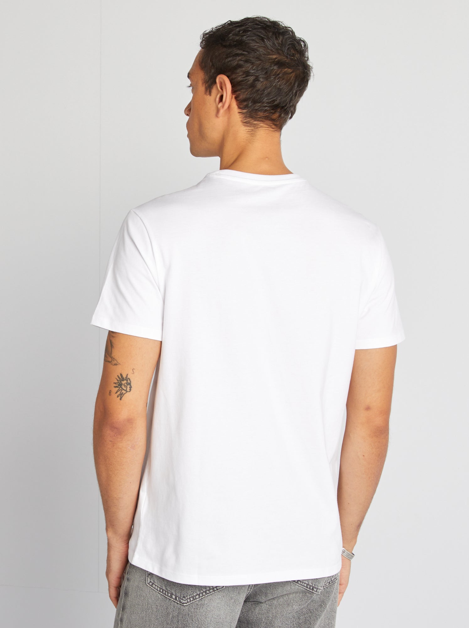 T-shirt à col rond en coton - Tough Cotton™ - Blanc