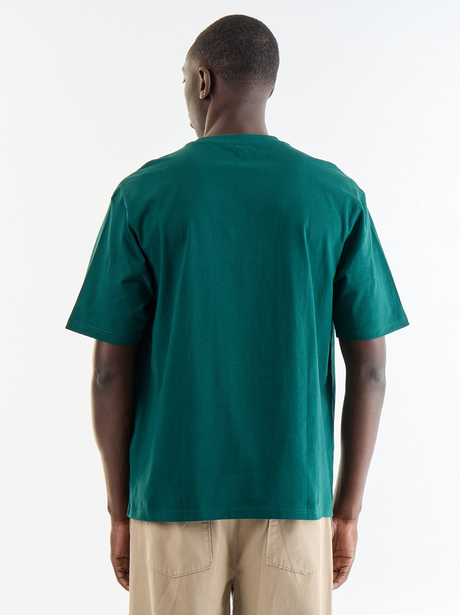 T-shirt homme en coton à col rond - Vert