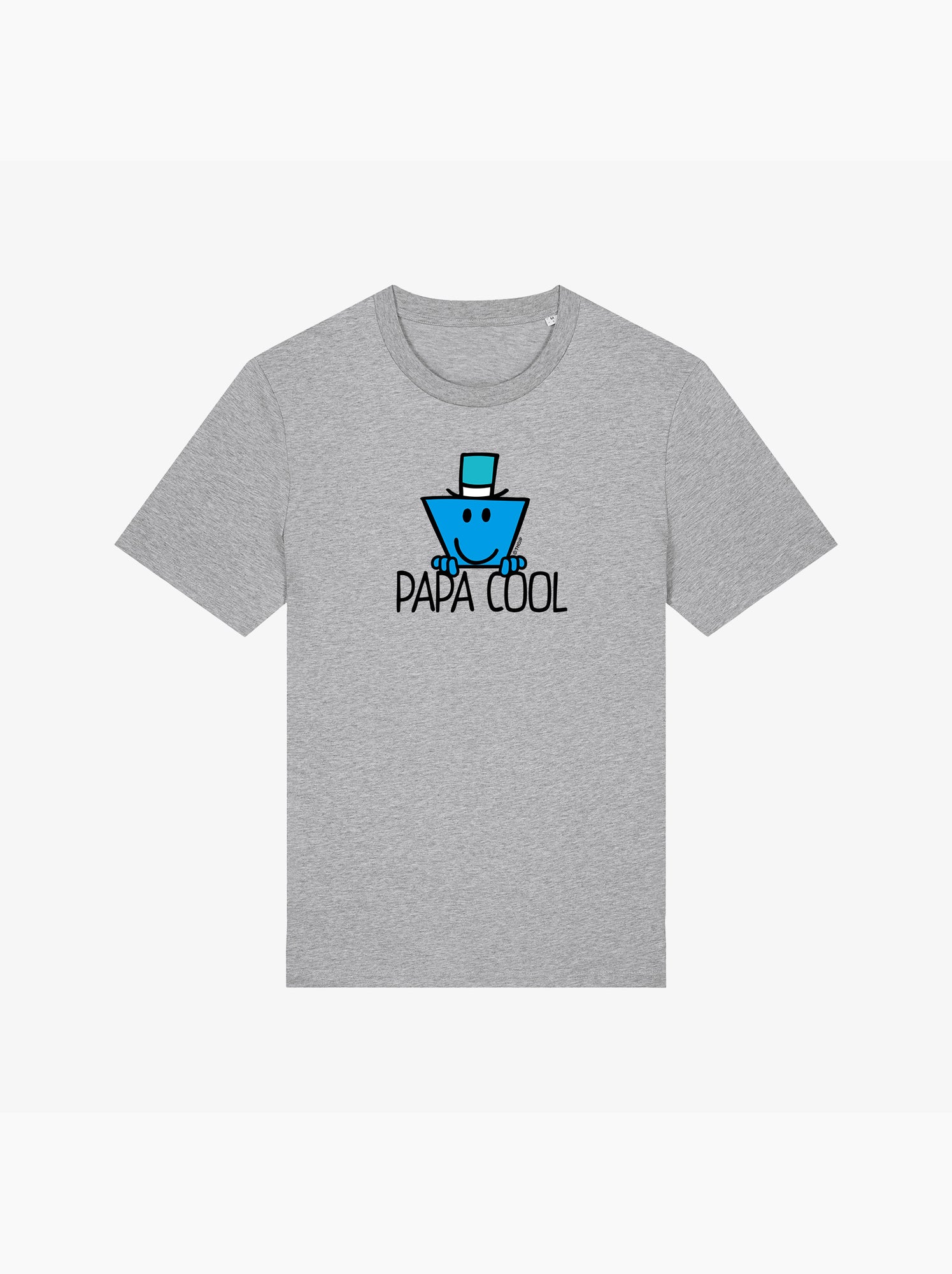 T-shirt Homme - PAPA COOL - Gris chiné