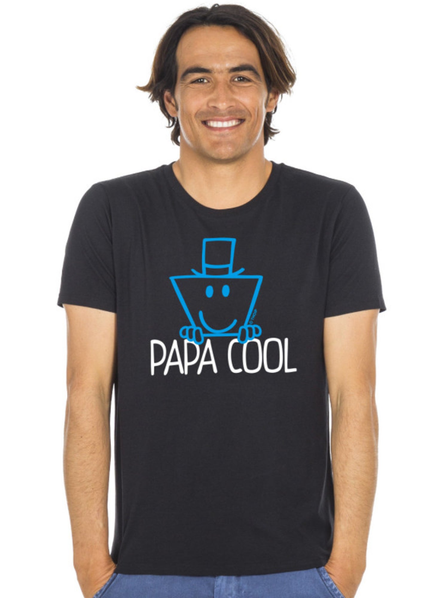 T-shirt Homme - PAPA COOL - Noir
