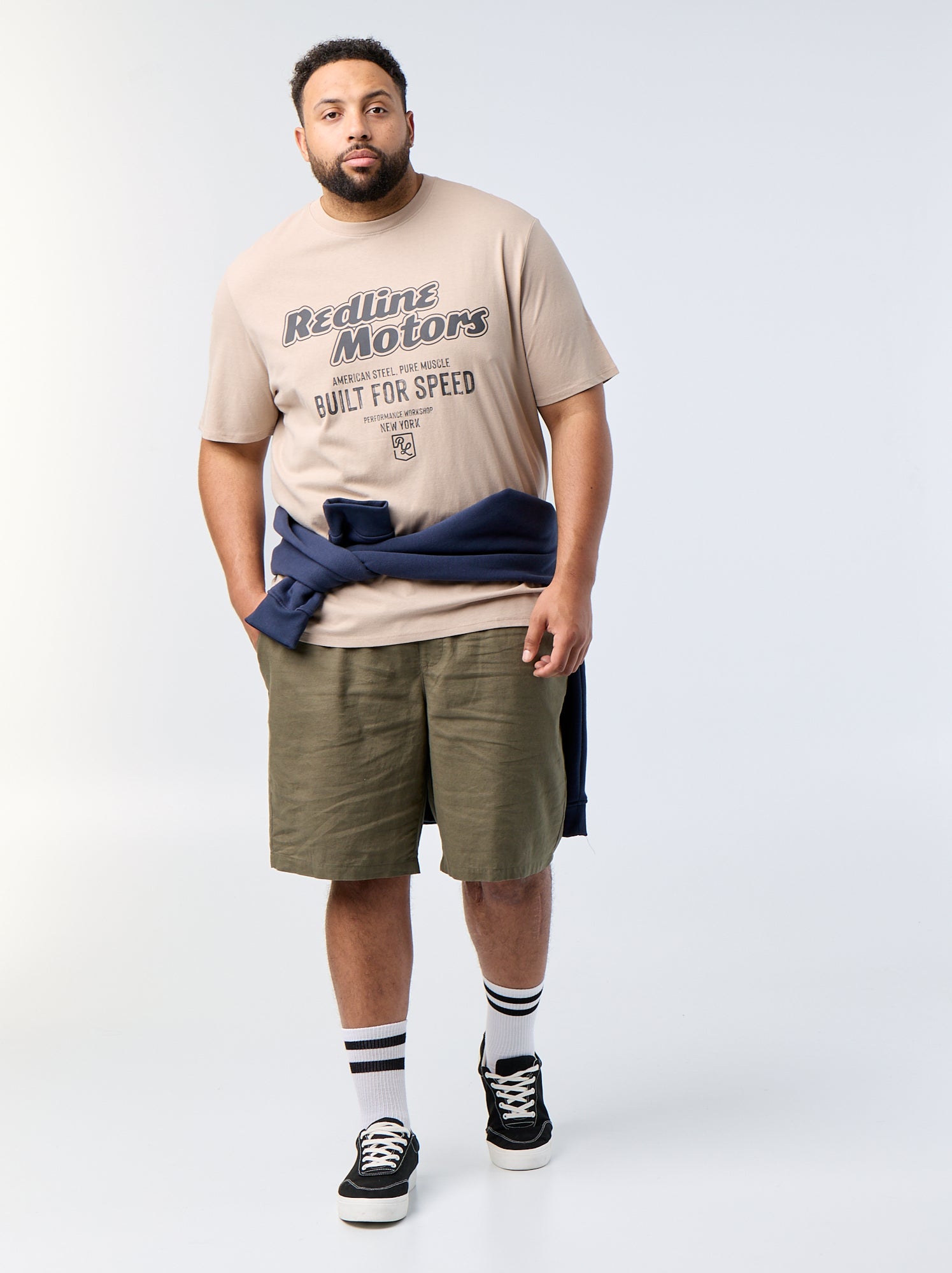T-shirt imprimé à manches courtes - Beige