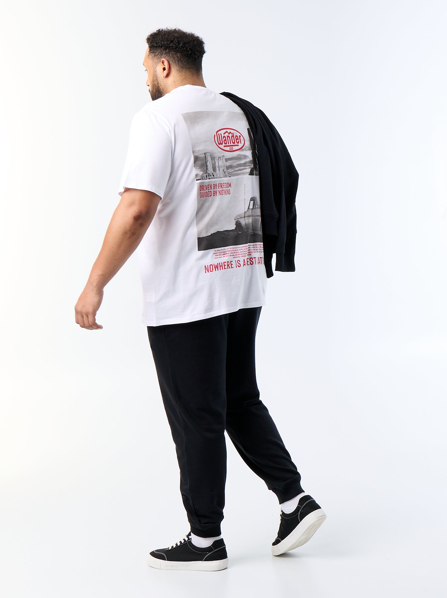 T-shirt imprimé à manches courtes - Blanc