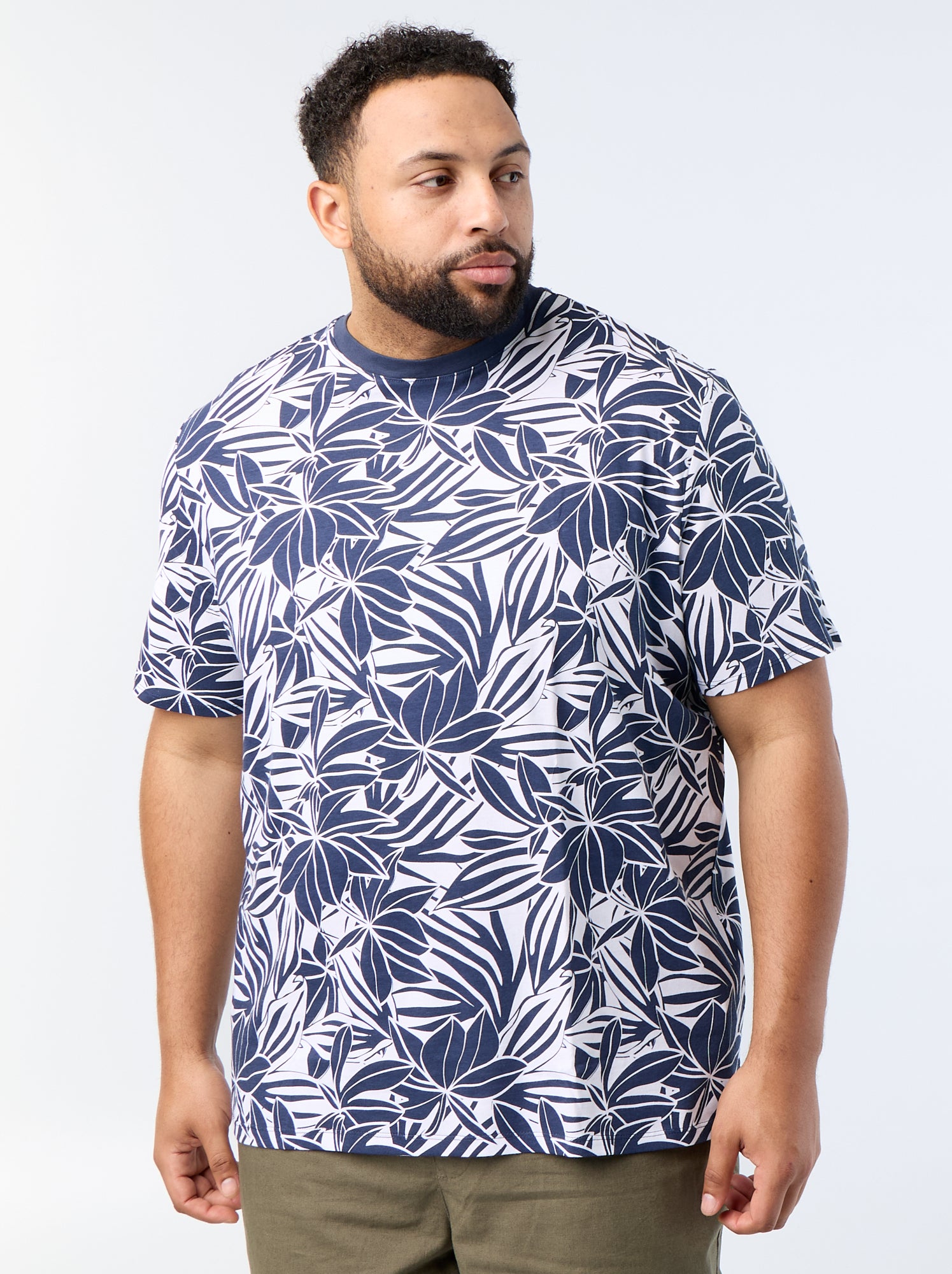 T-shirt imprimé à manches courtes - Bleu (FUV45_2)