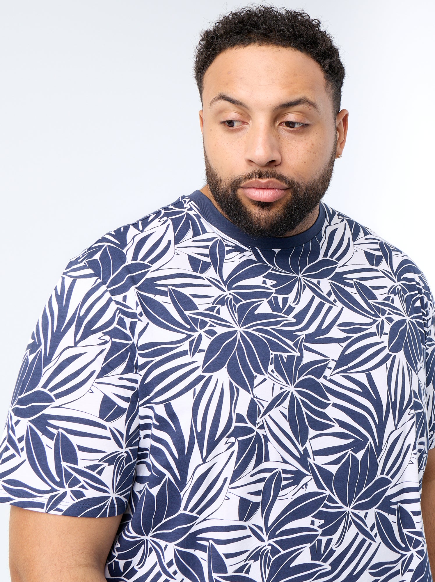 T-shirt imprimé à manches courtes - Bleu (FUV45_2)