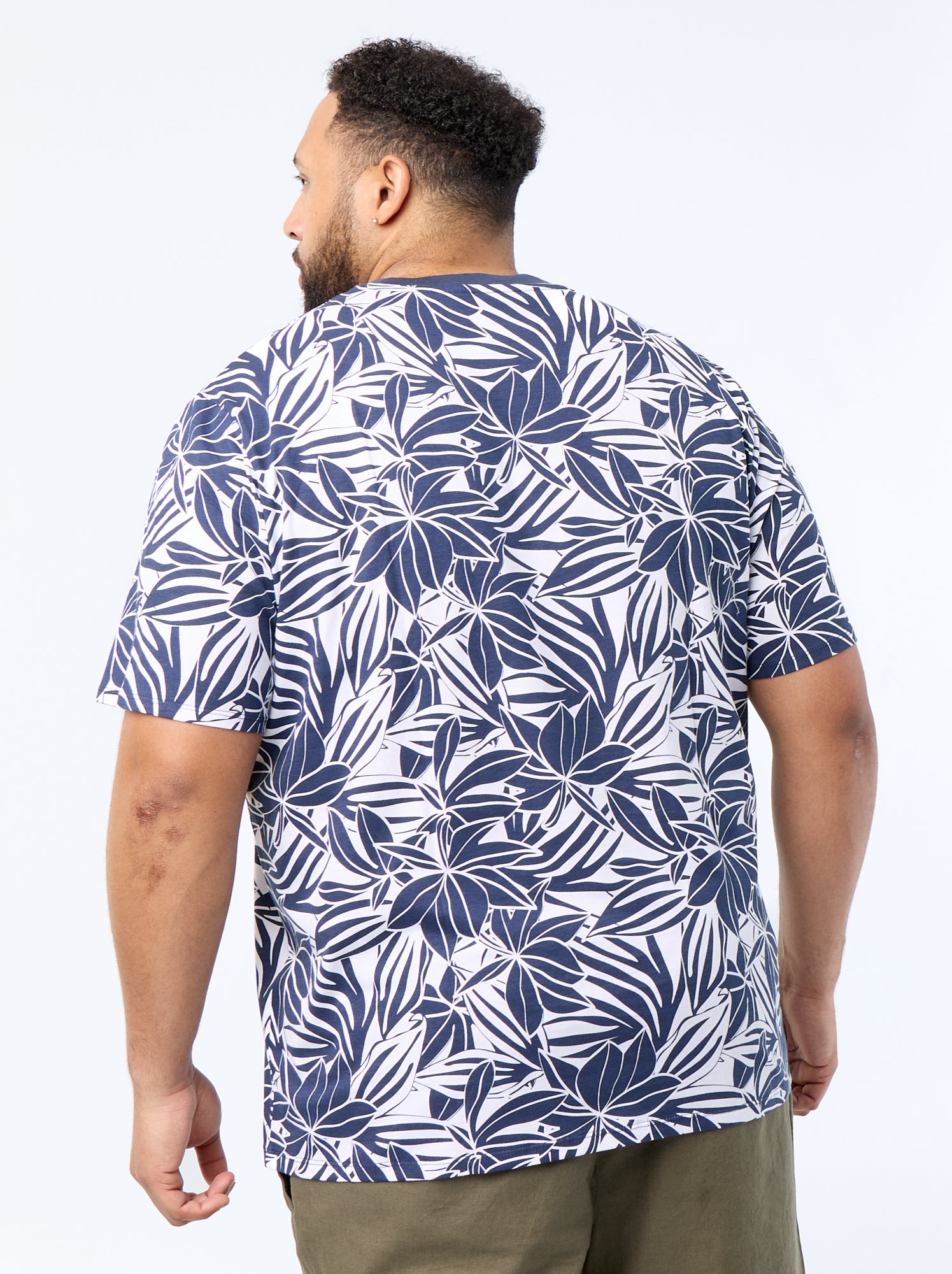 T-shirt imprimé à manches courtes - Bleu (FUV45_2)