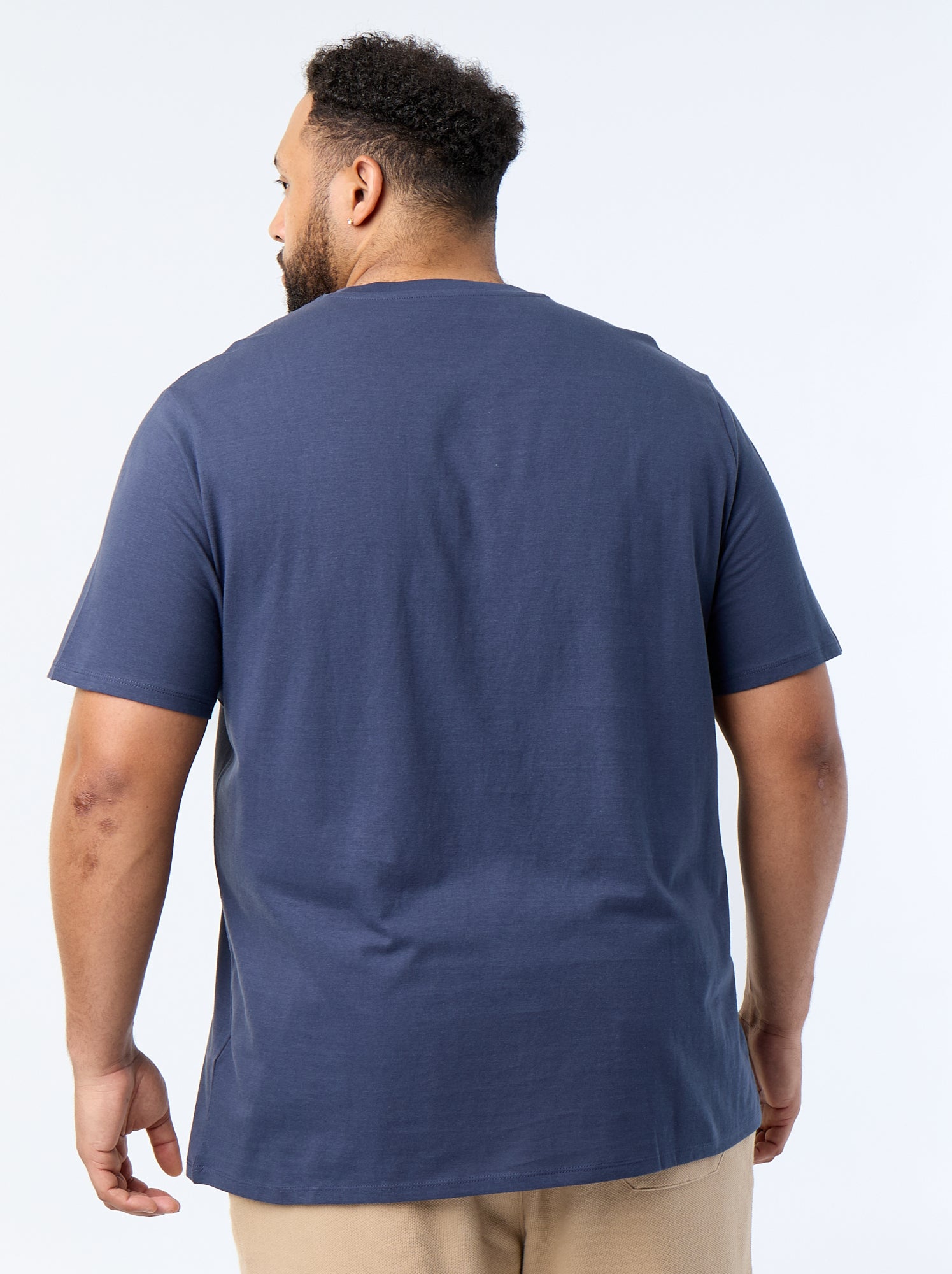T-shirt imprimé à manches courtes - Bleu (FUV45_8)