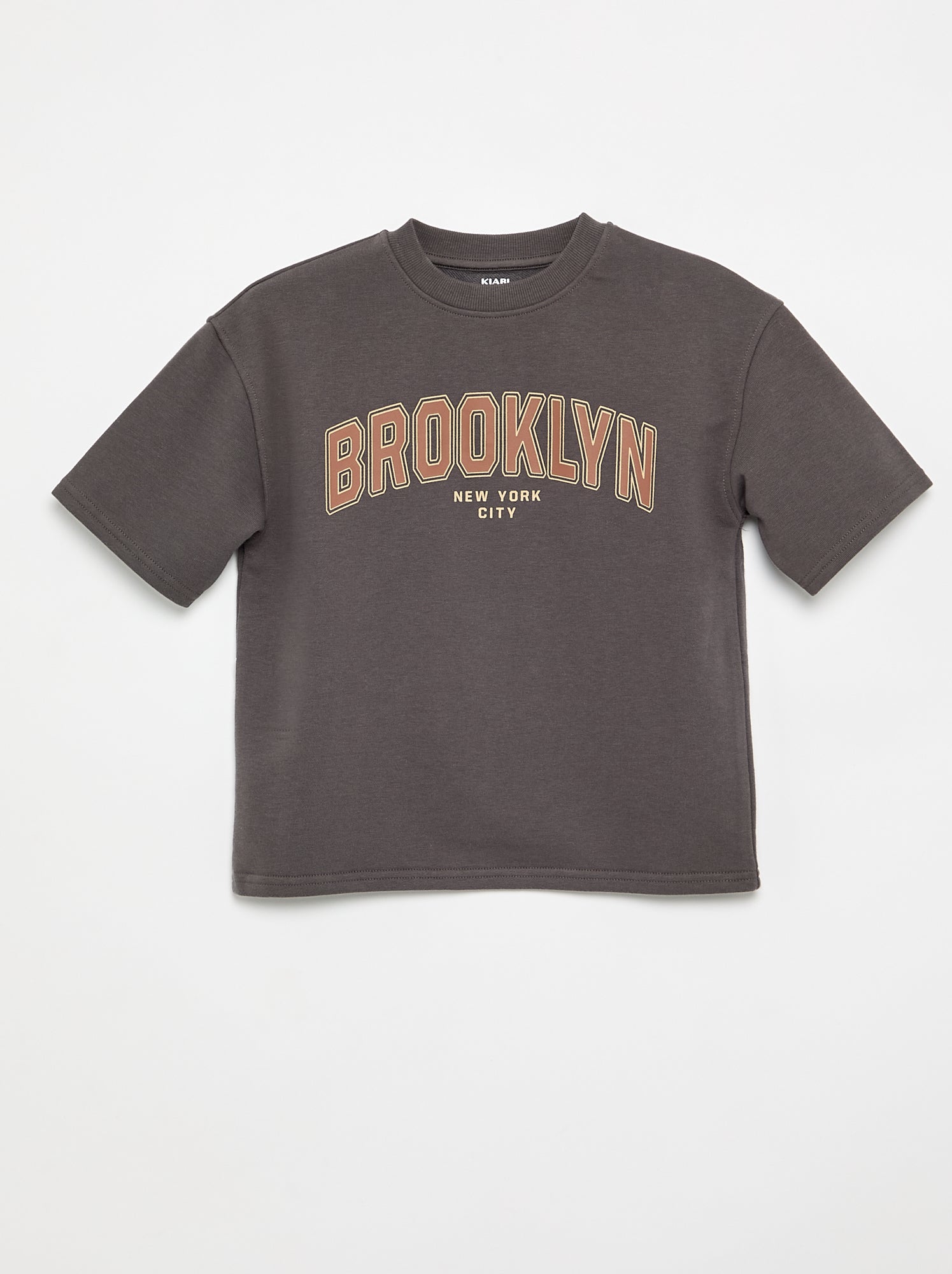 T-shirt imprimé à manches courtes - Gris
