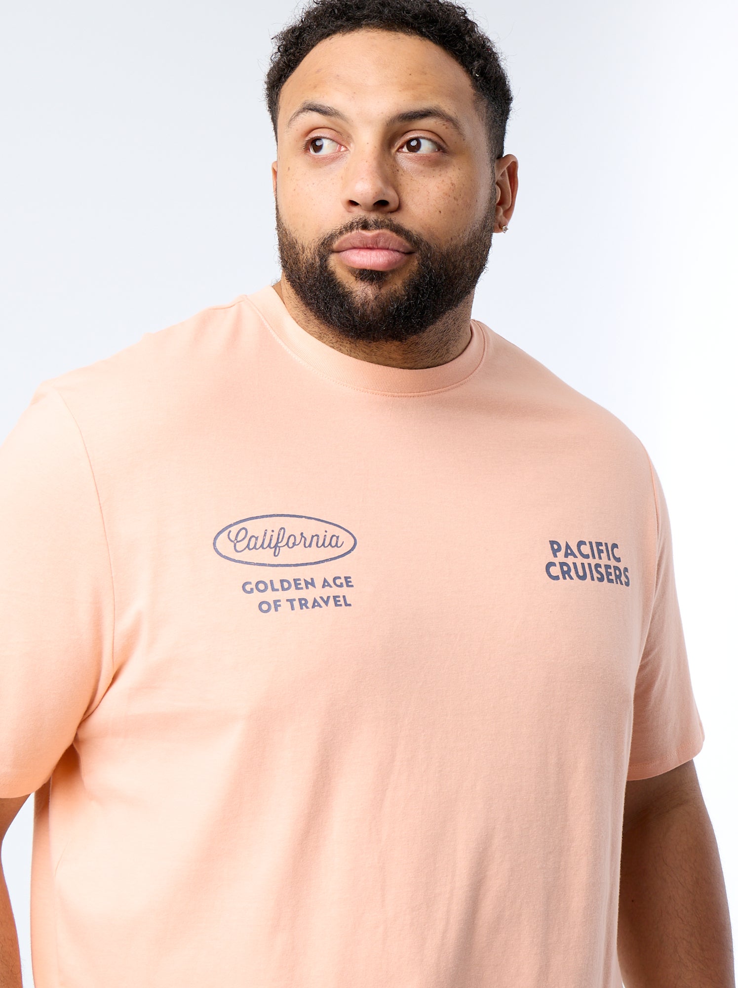 T-shirt imprimé à manches courtes - Orange