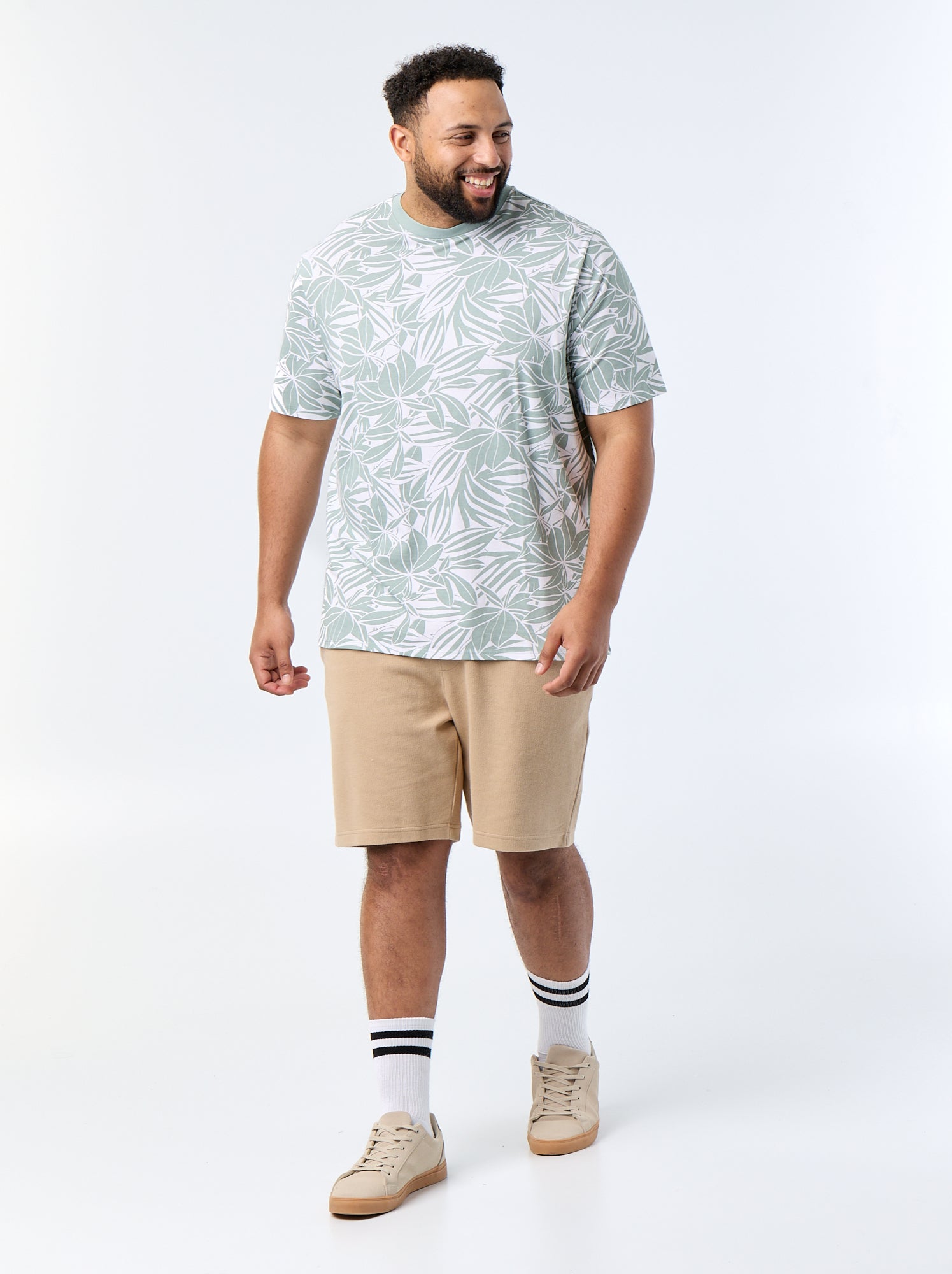 T-shirt imprimé à manches courtes - Vert (FUV45_3)