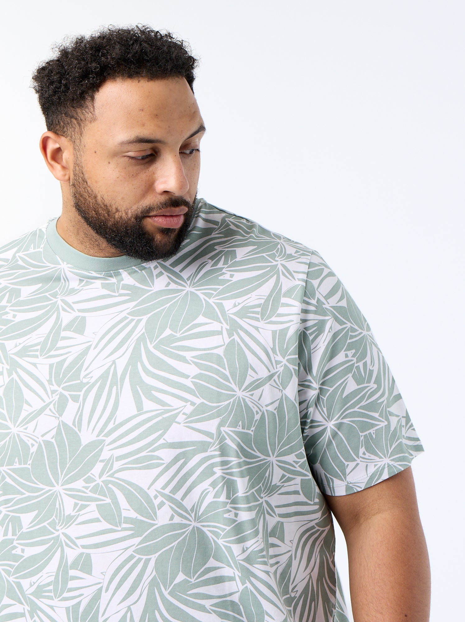 T-shirt imprimé à manches courtes - Vert (FUV45_3)